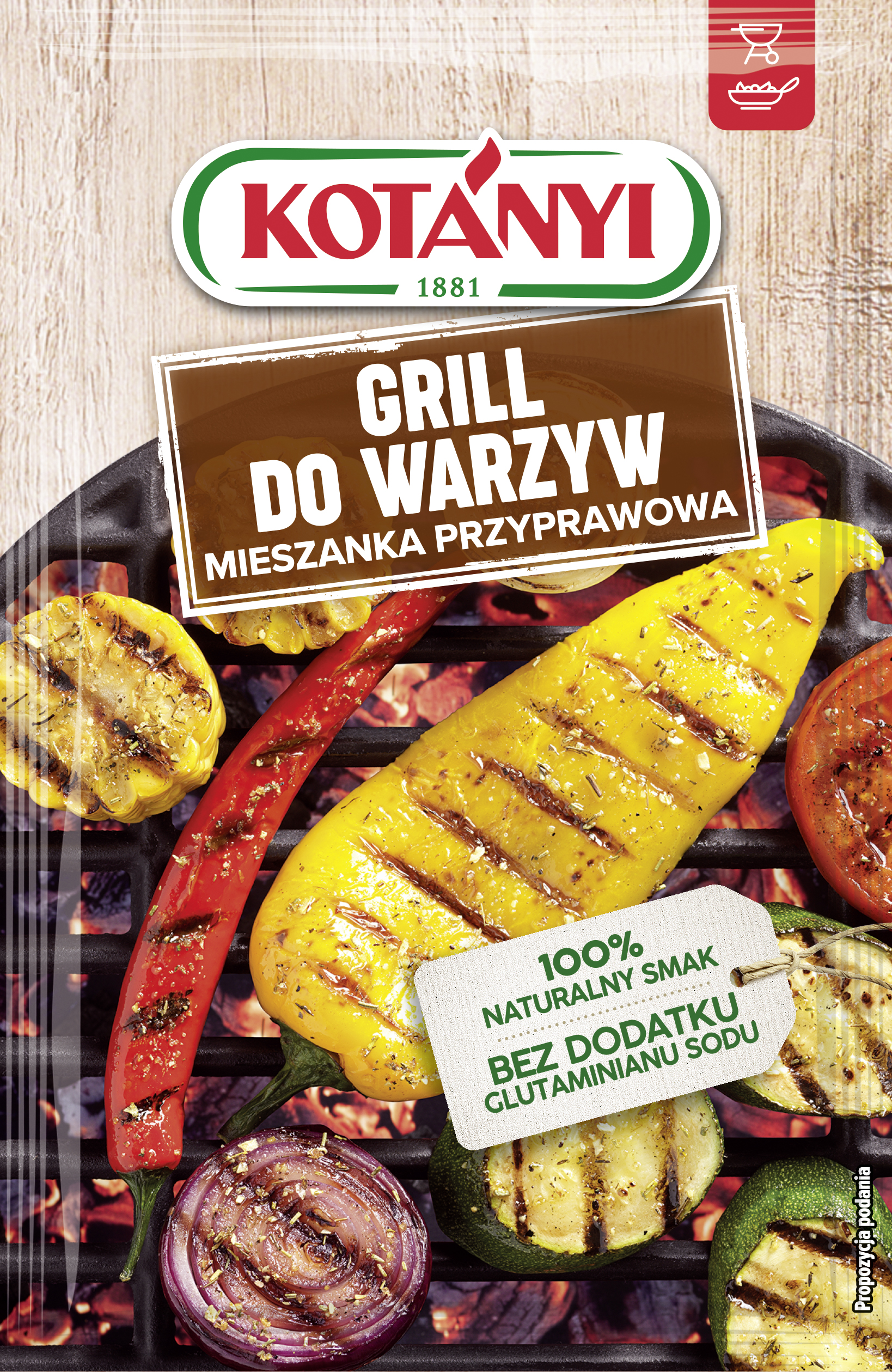 Kotányi Grill Do Warzyw Mieszanka Przyprawowa 25G