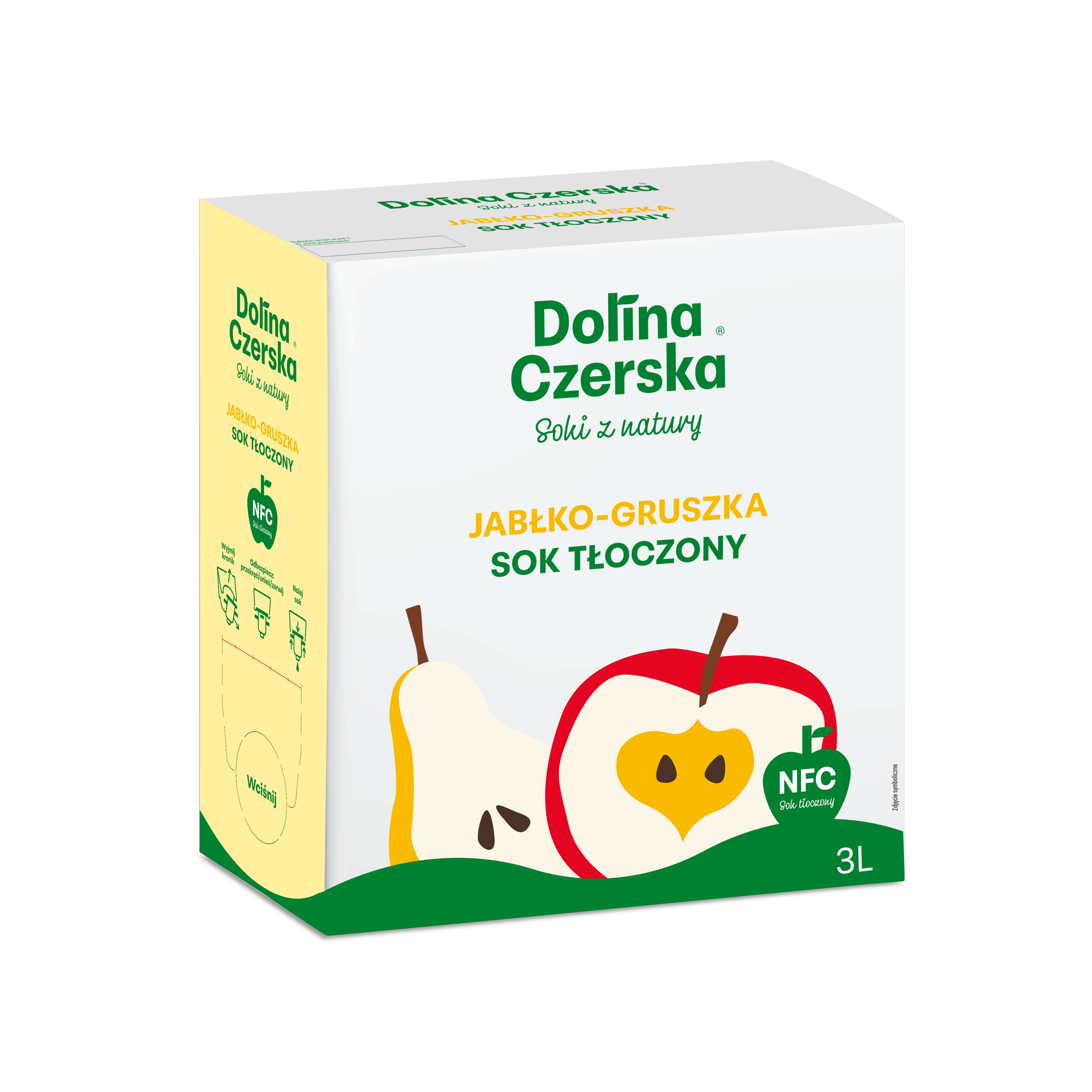 Sok Nfc Jabłkowo-Gruszkowy 100% Dolina Czerska 3L