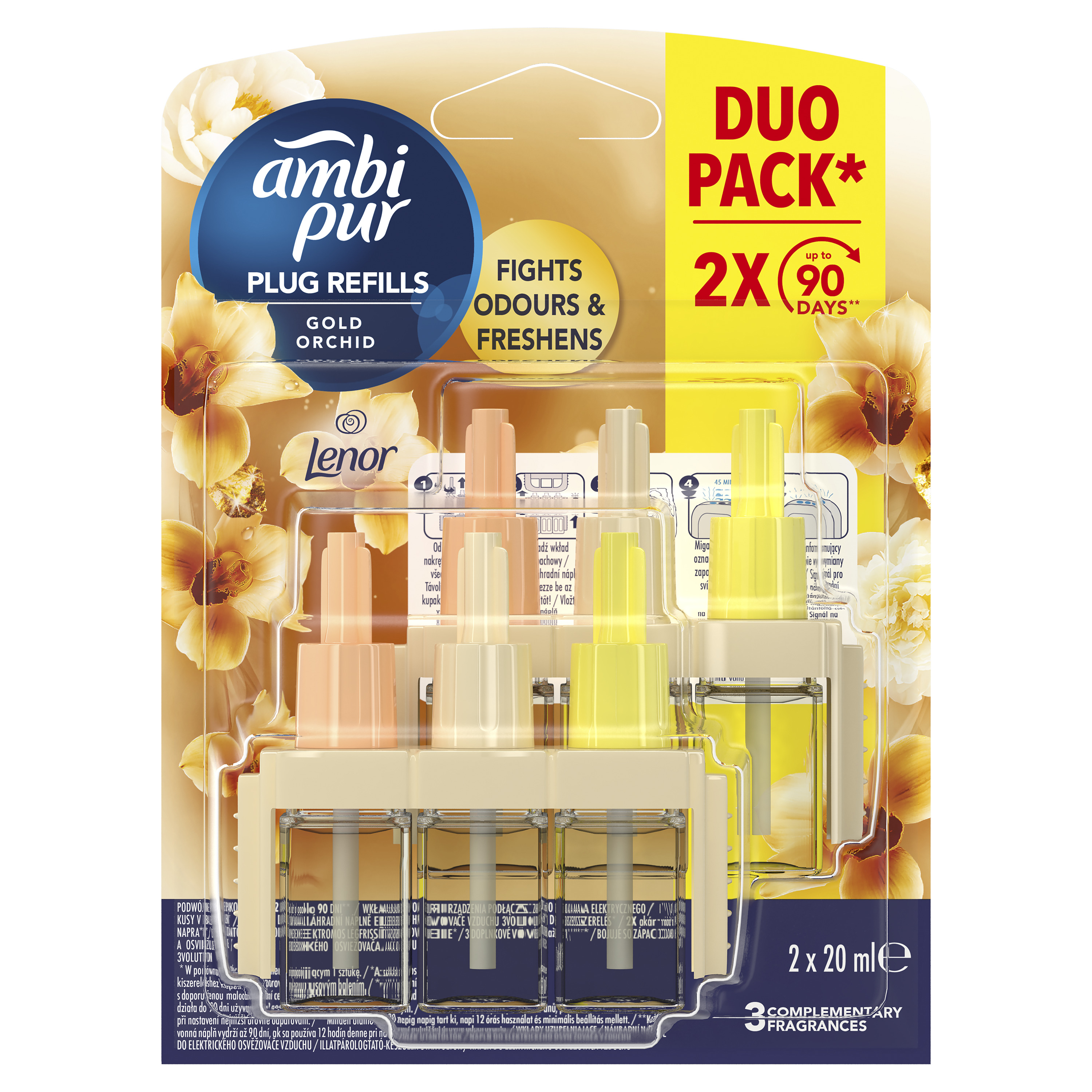 Ambi Pur 3Volution Gold Orchid Wkład Do Elektrycznego Odświeżacza Powietrza 40Ml