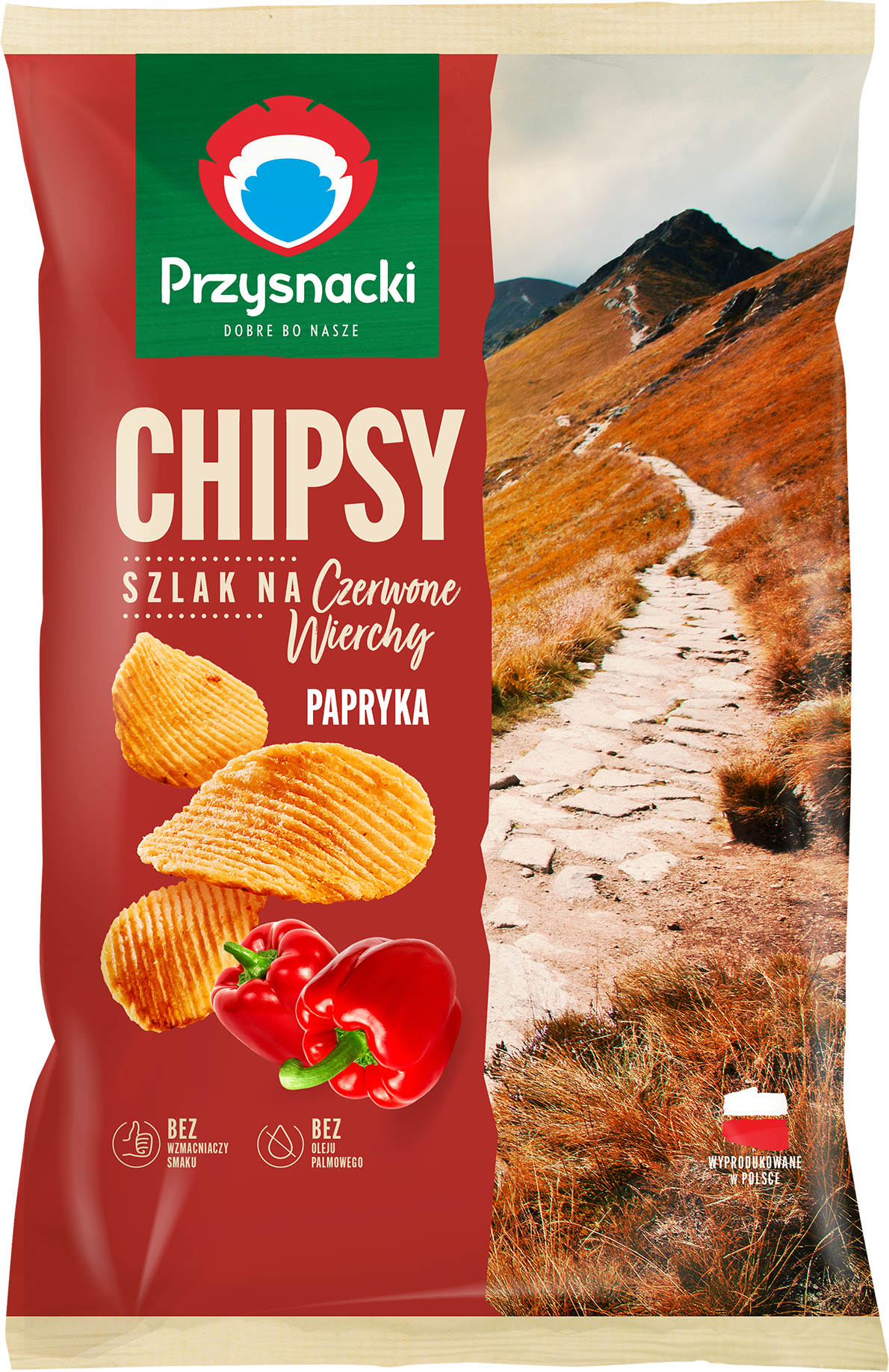 Przysnacki Chipsy Szlak Na Czerwone Wierchy O Smaku Papryki 130 G