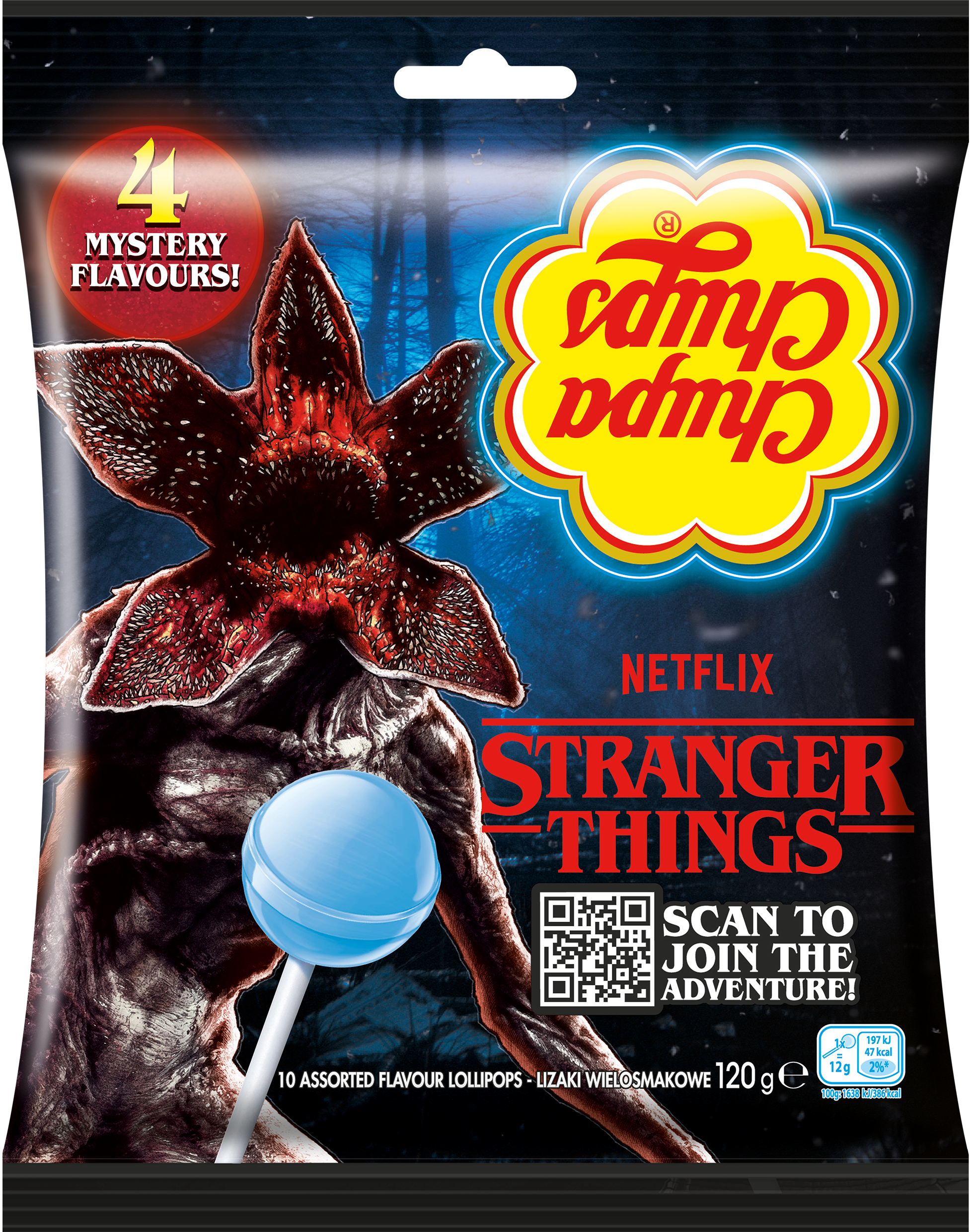 Chupa Chups Stranger Things The Upside Down Torebka 10X12G