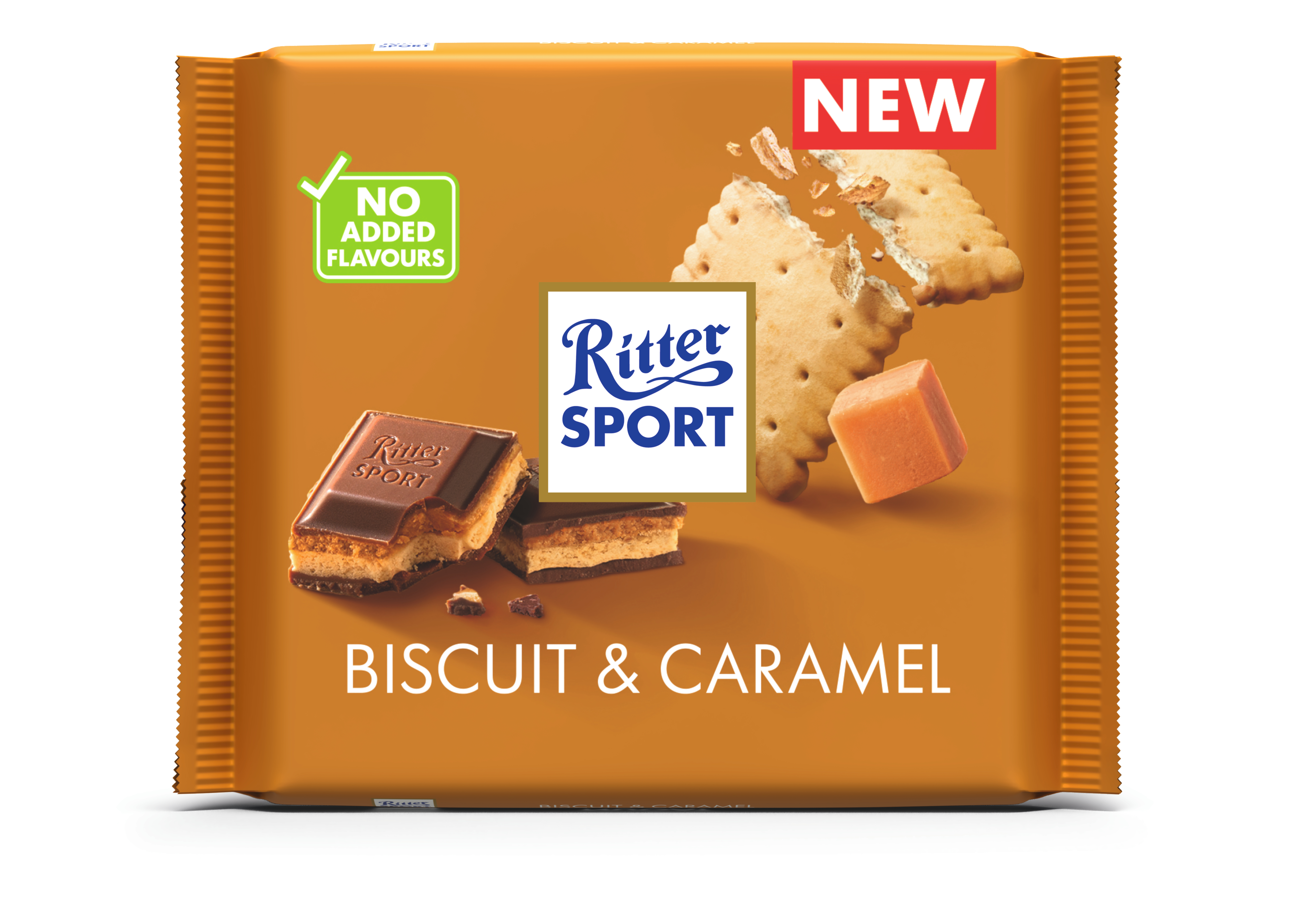 Ritter Sport Czekolada Mleczna Z Herbatnikiem Maślanym I Karmelem 100G