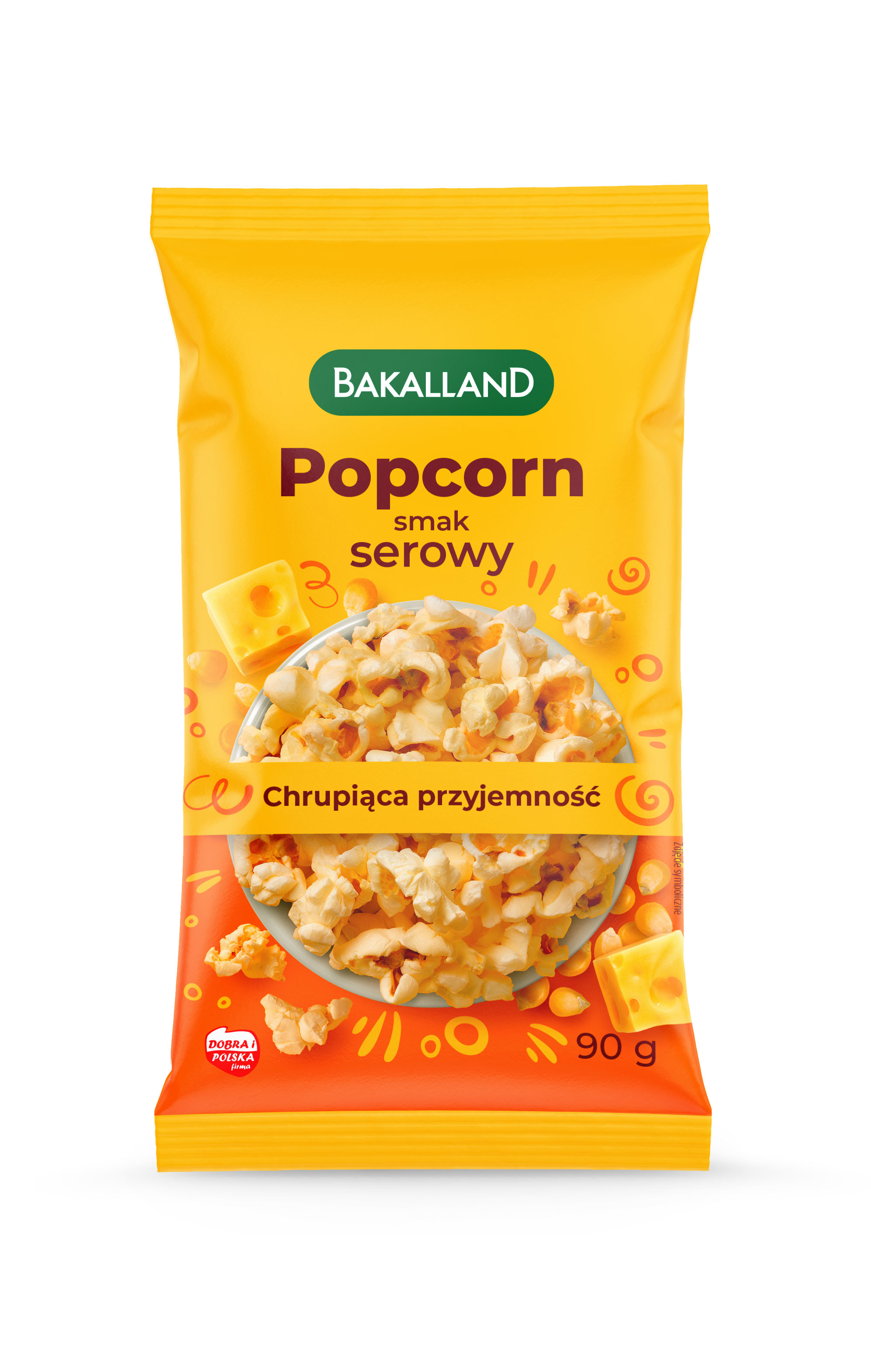 Bakalland Popcorn Serowy 90G