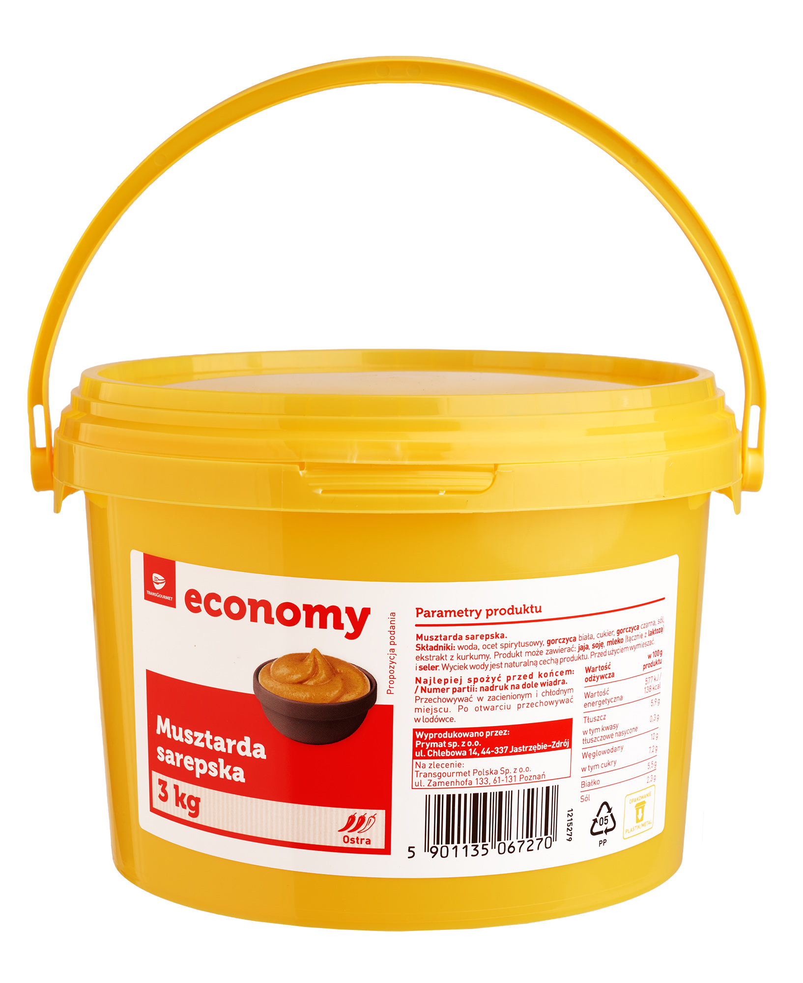 Tge Musztarda Sarepska 3Kg