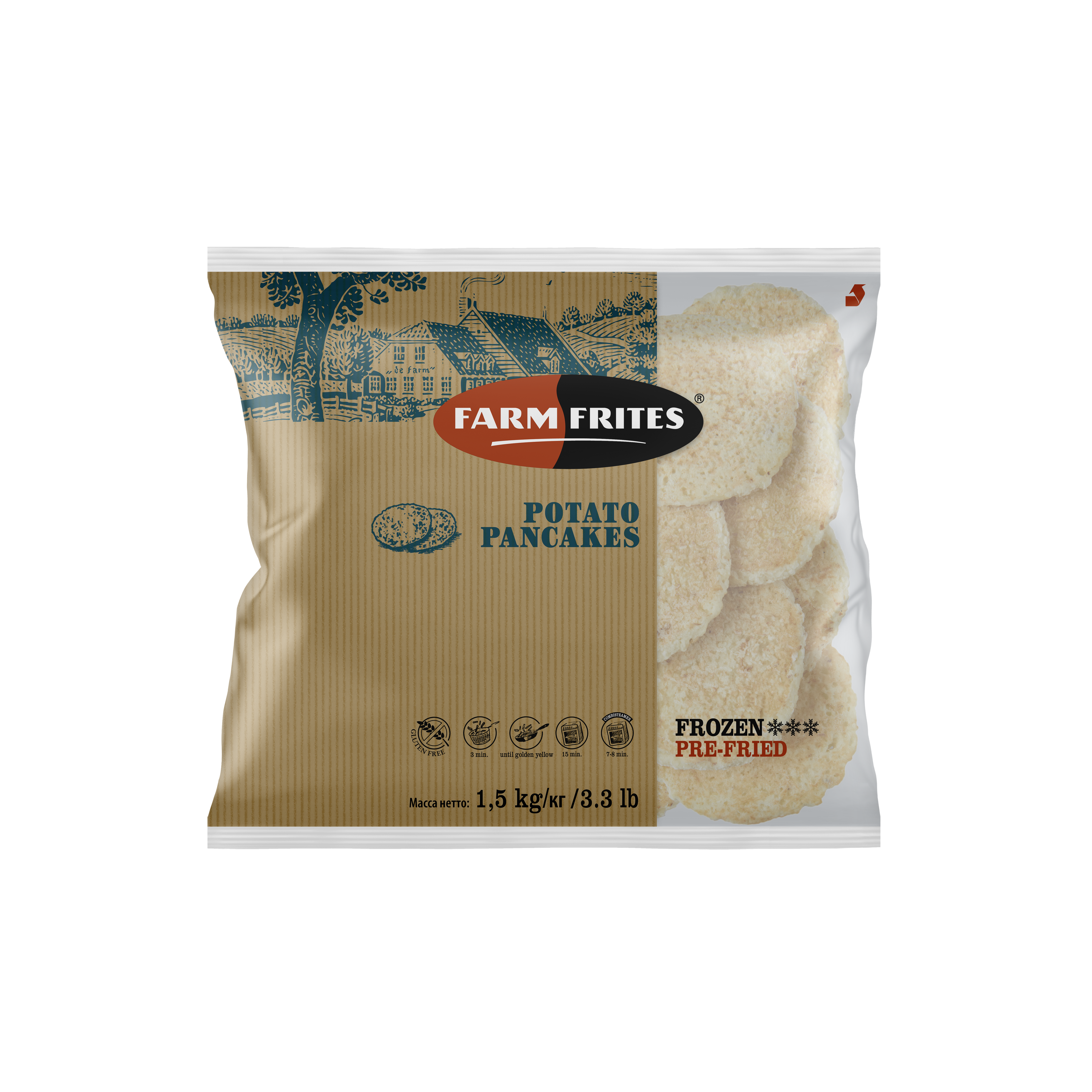 Farm Frites Potato Pancakes Placki Ziemniaczane 1500 G