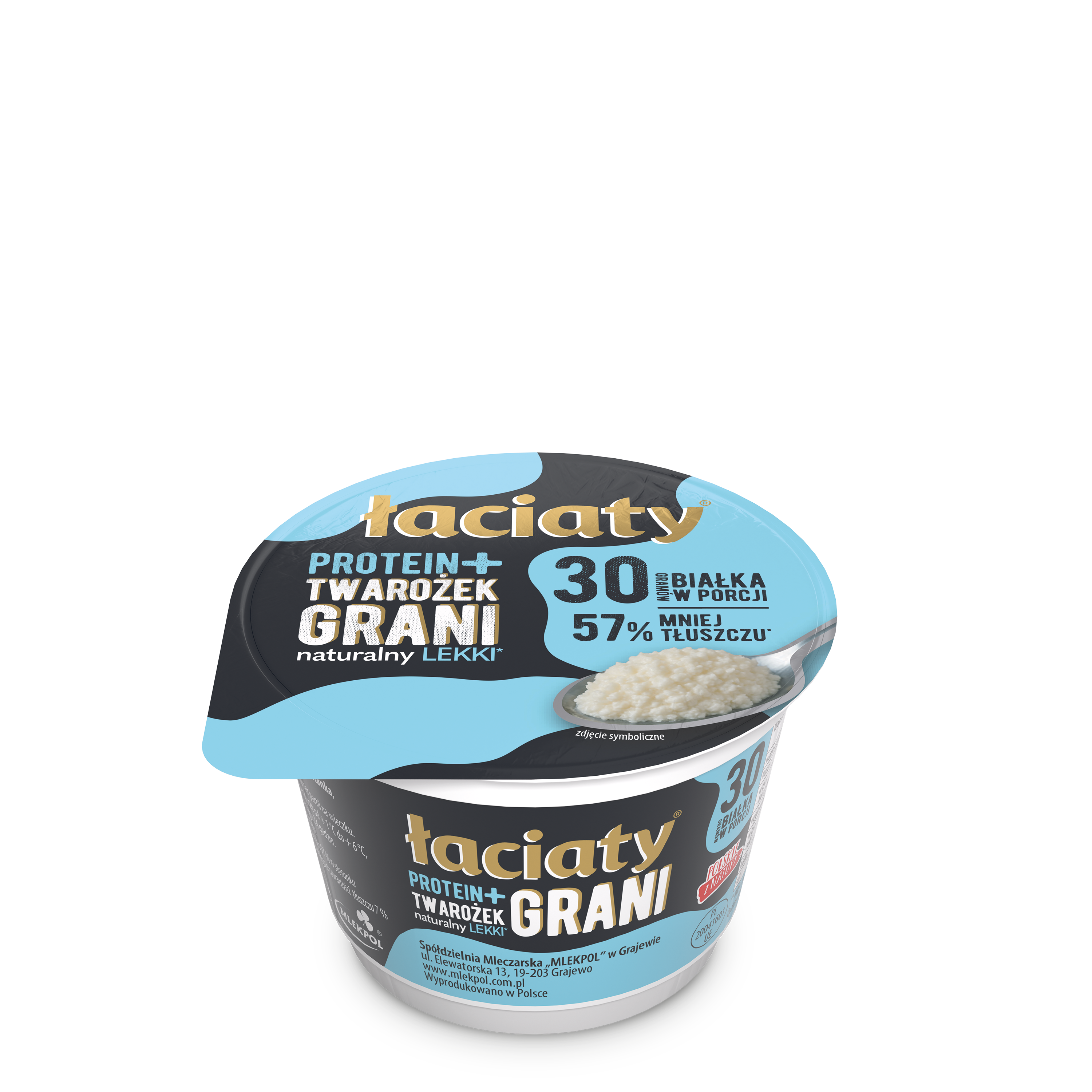Twarożek Grani Lekki Naturalny Łaciaty Protein+ 200G