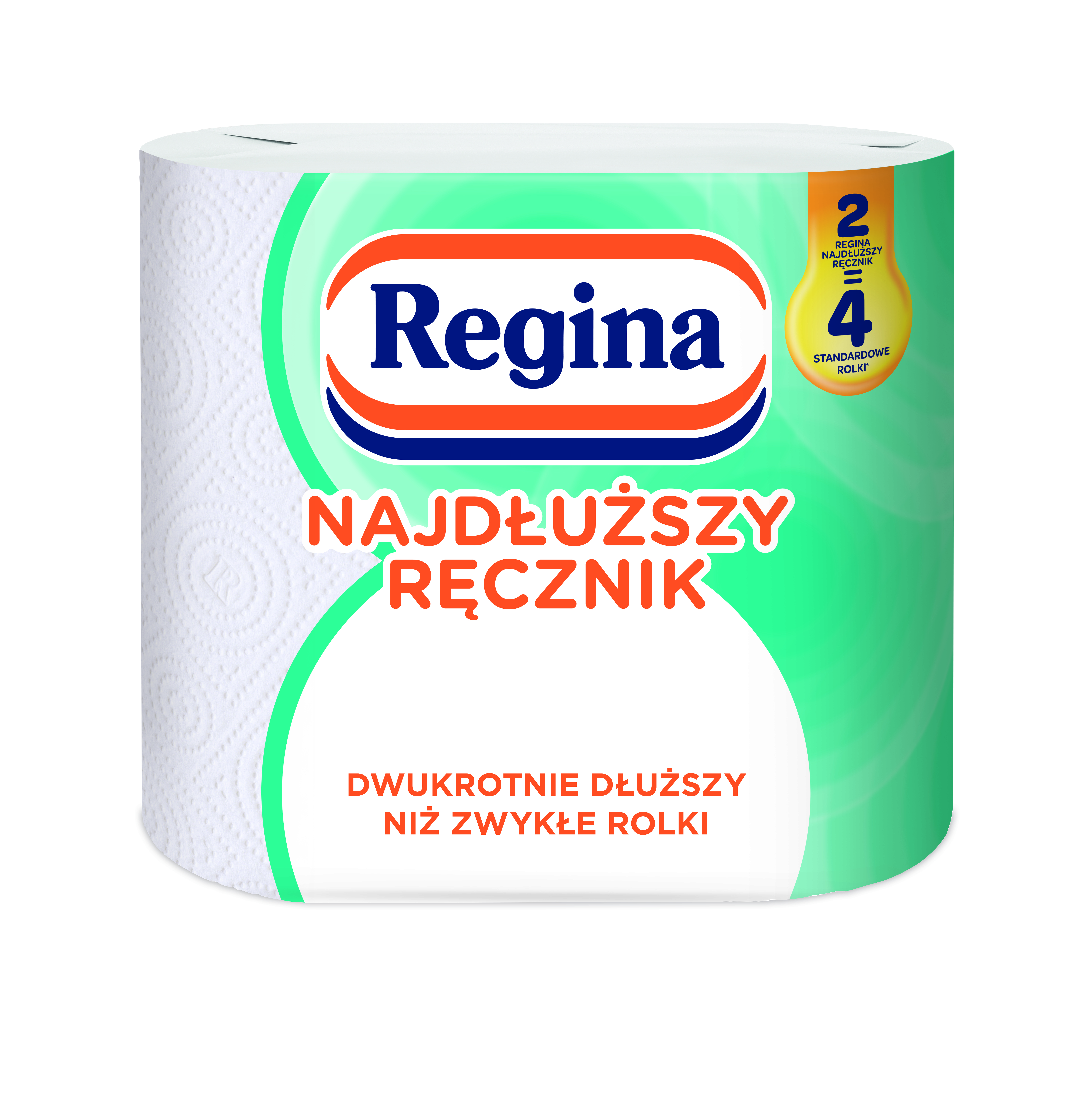Regina Najdłuższy Ręcznik Biały 2 Rolki