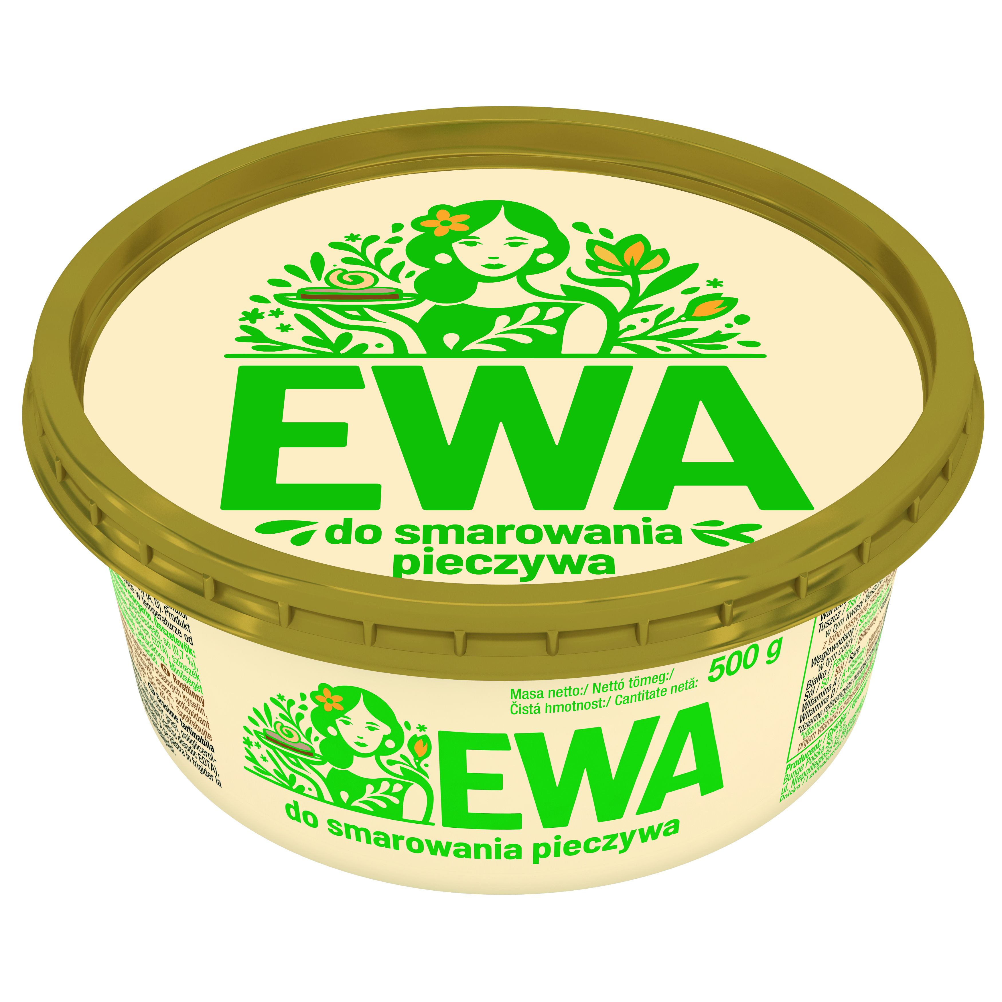 Ewa 500G, Tłuszcz Roślinny Do Smarowania 20%