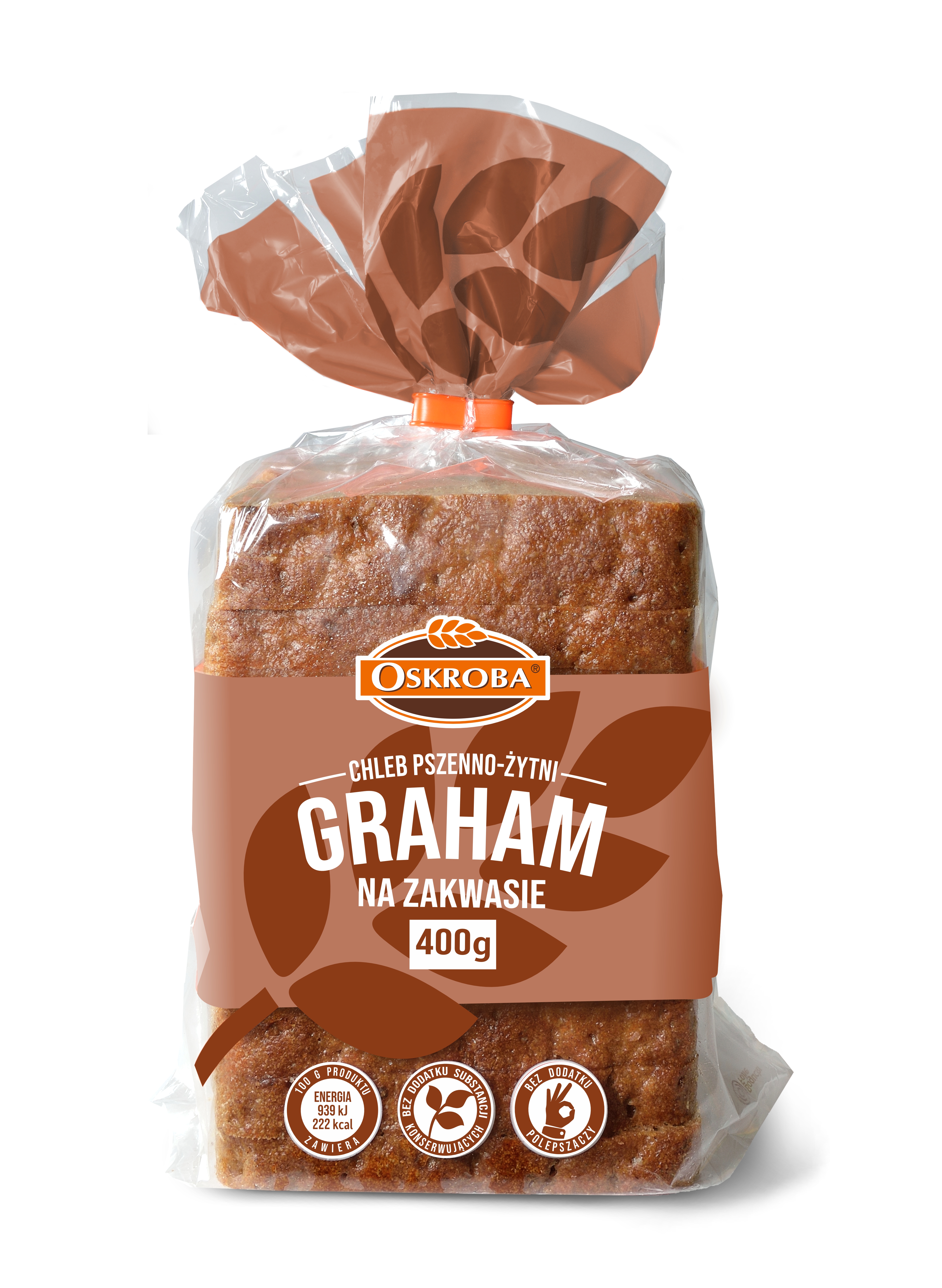 Oskroba Chleb Graham Pszenno-Żytni Na Zakwasie 400G