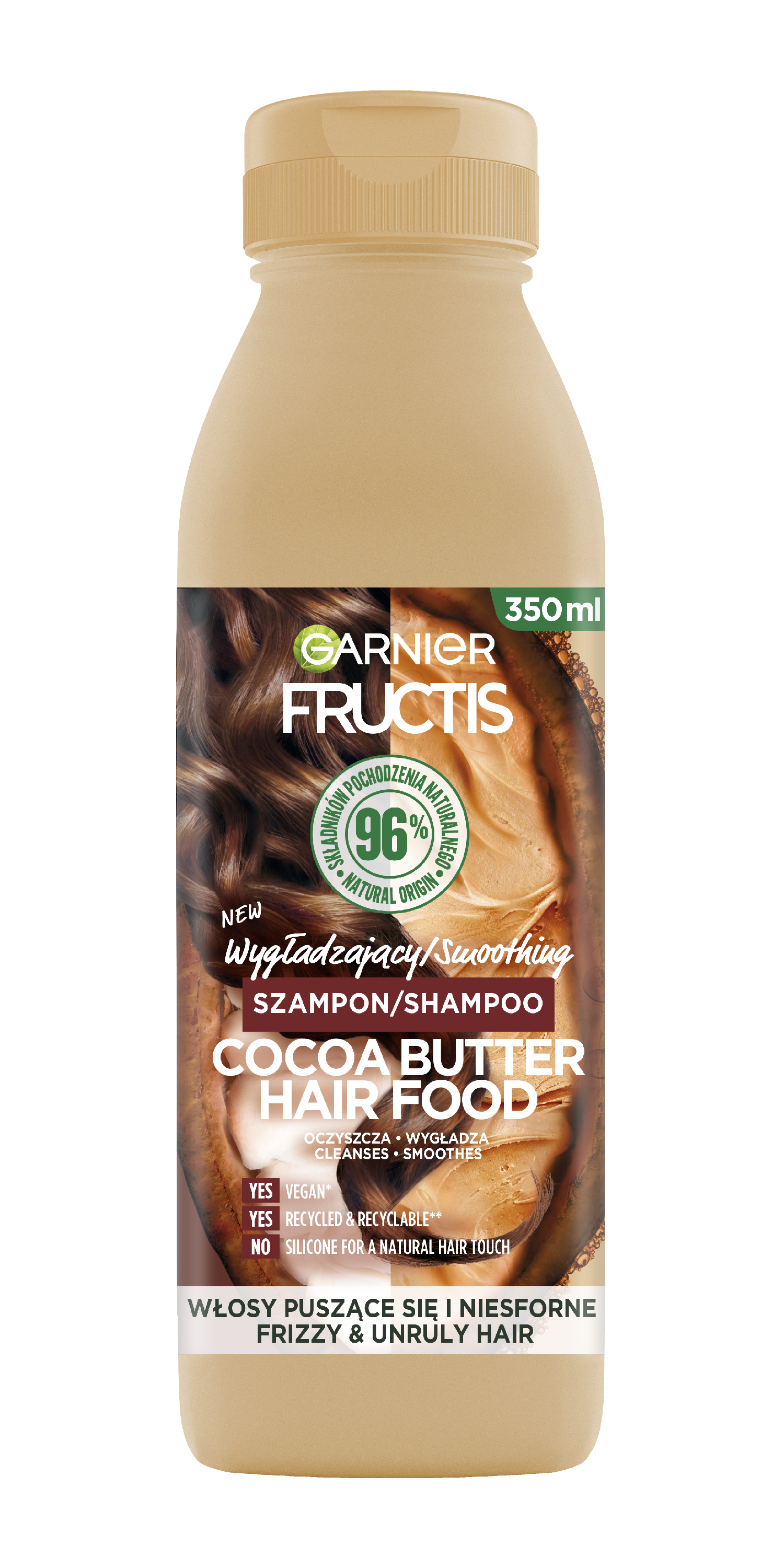 Garnier Fructis Cocoa Butter Hair Food Wygładzający Szampon 350Ml