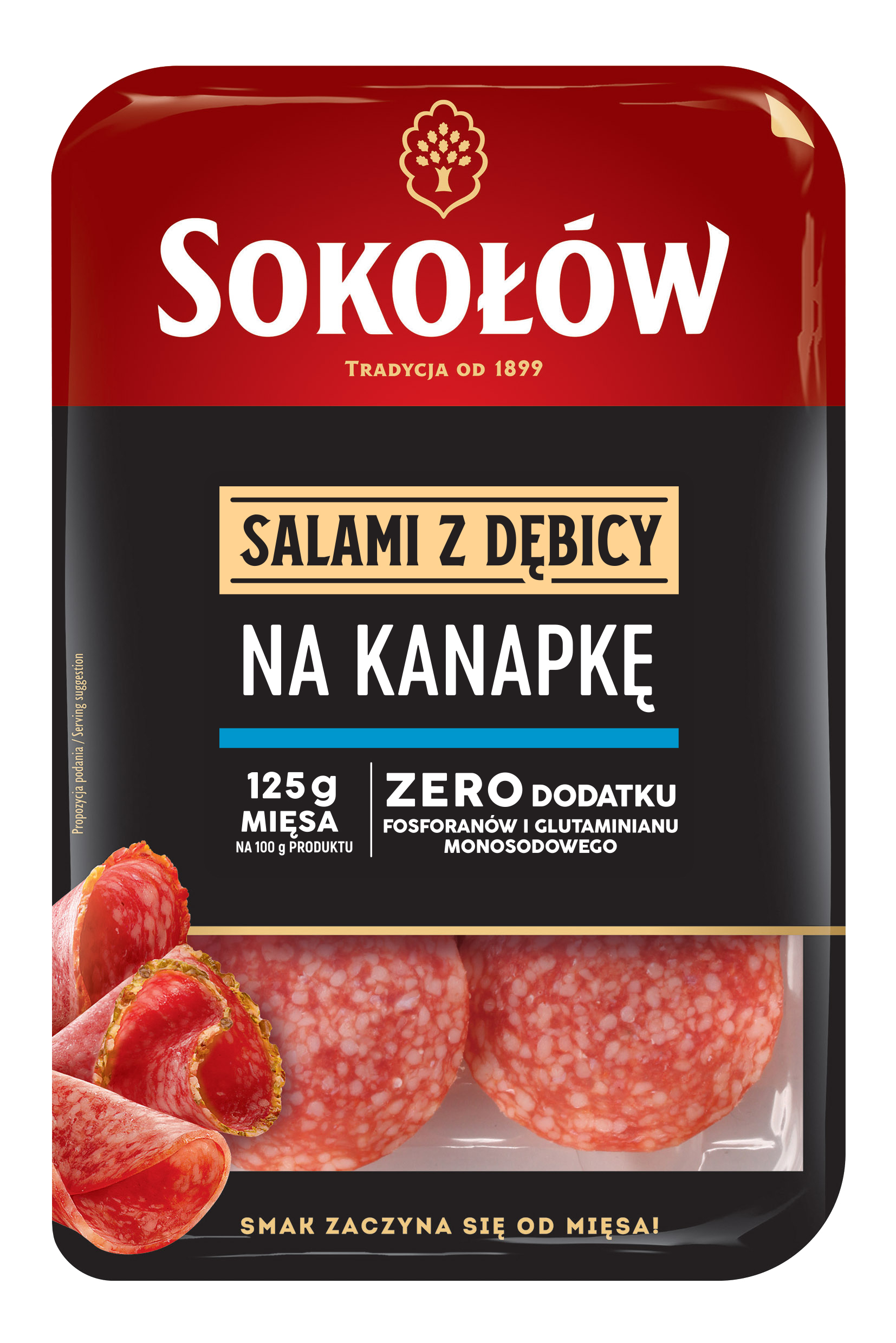 Salami Na Kanapkę Plastry 100 G Sokołów