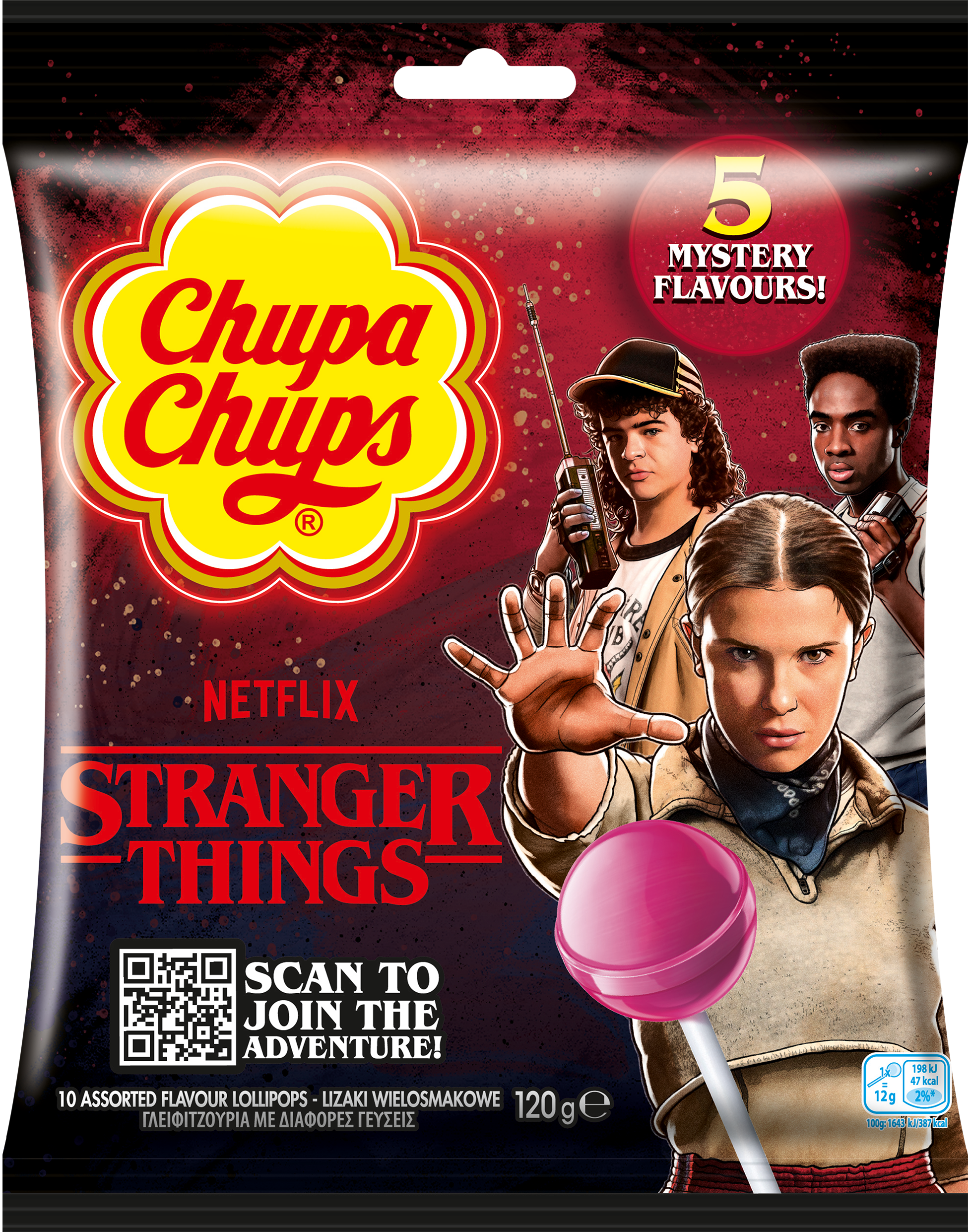 Chupa Chups Stranger Things The Right Side Up Torebka 10X12G