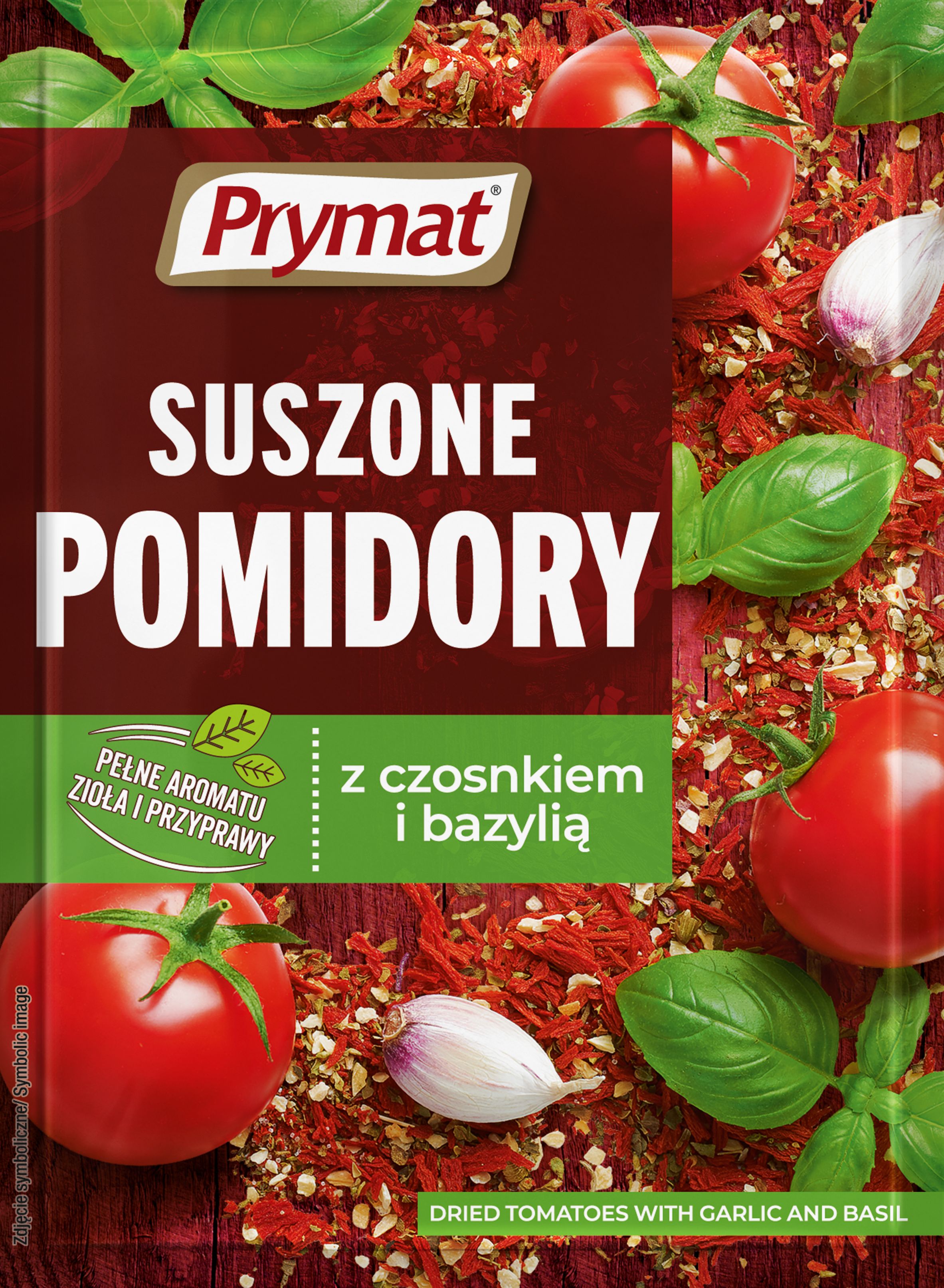 Suszone Pomidory Z Czosnkiem I Bazylią 15G Prymat