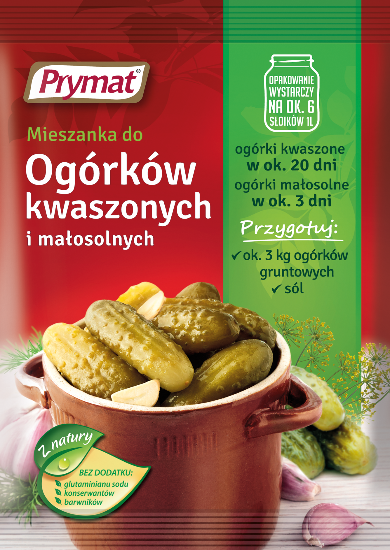Mieszanka Do Ogórków Kwaszonych I Małosolnych 40G Prymat