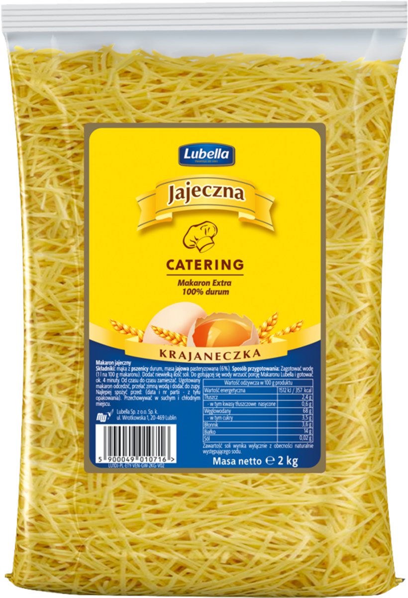 Lubella Jajeczna Catering Krajaneczka 2Kg