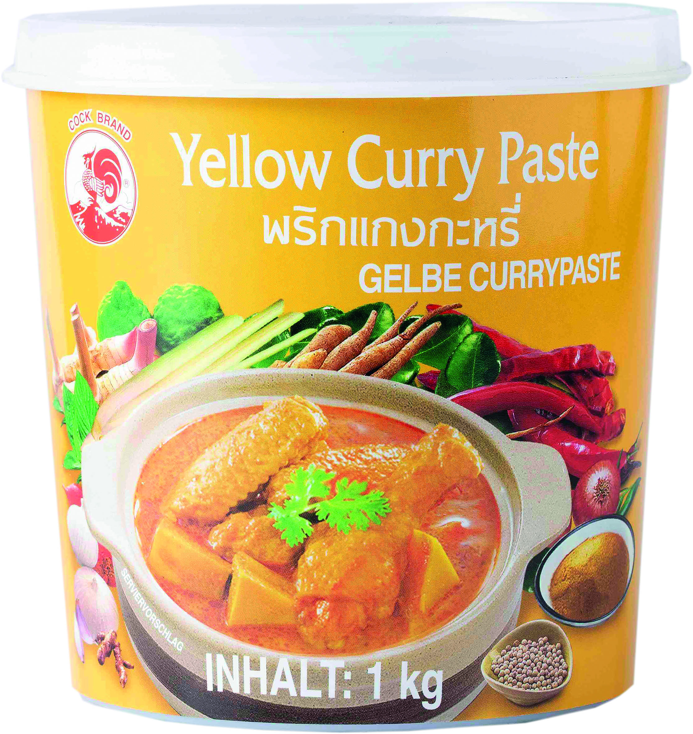Pasta Curry Żółta 1 Kg Cock