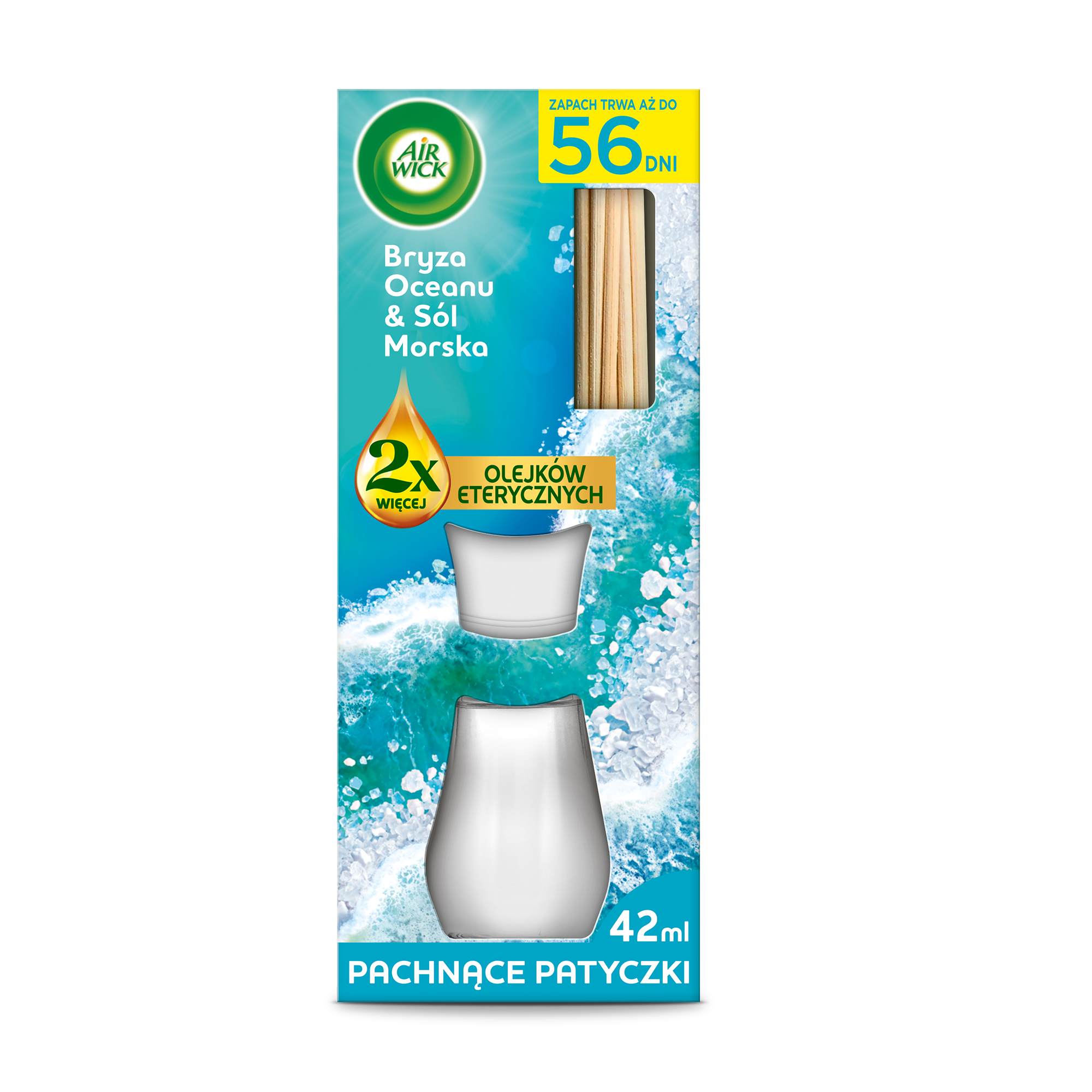Air Wick Patyczki Zapachowe Bryza Oceanu I Sól Morska 42 Ml