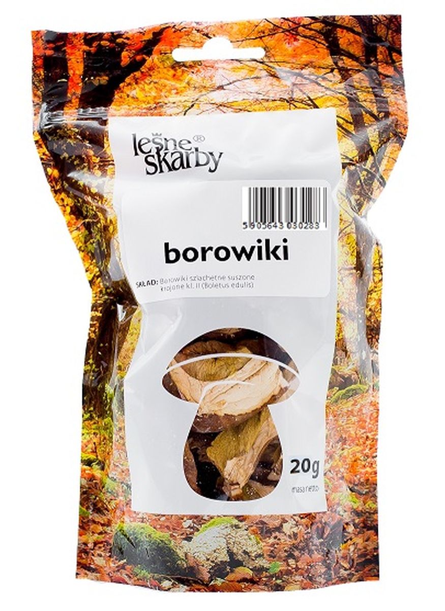 Kasol Borowiki Suszone Krojone 20G (Boletus Edulis) Leśne Skarby