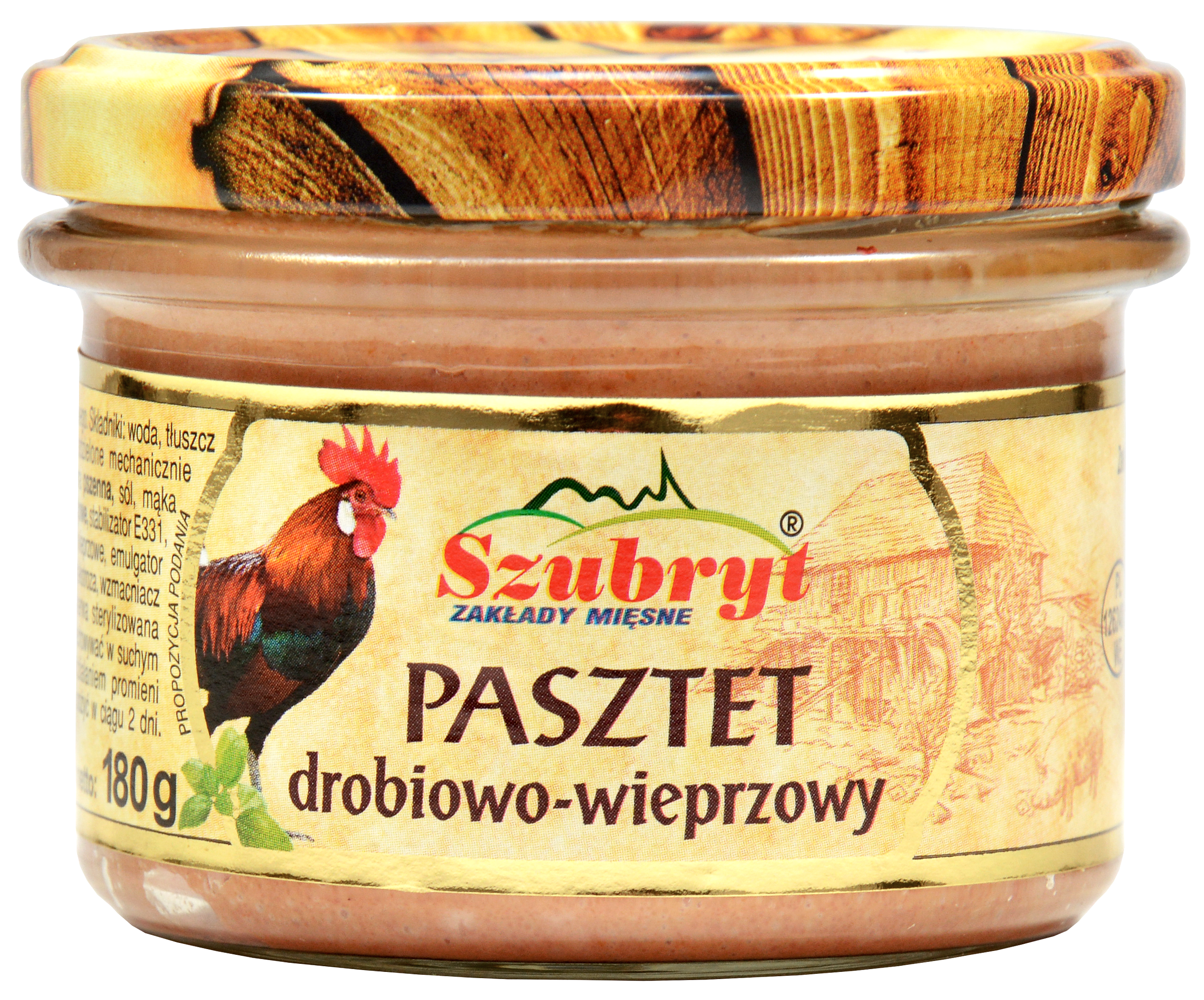 Szubryt Pasztet Drobiowo-Wieprzowy 180 G