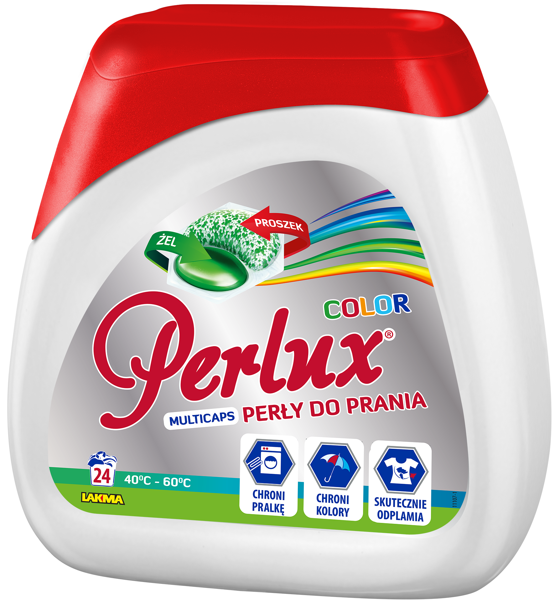Perlux Perły Piorące Color Heksagon 24 Sztuki