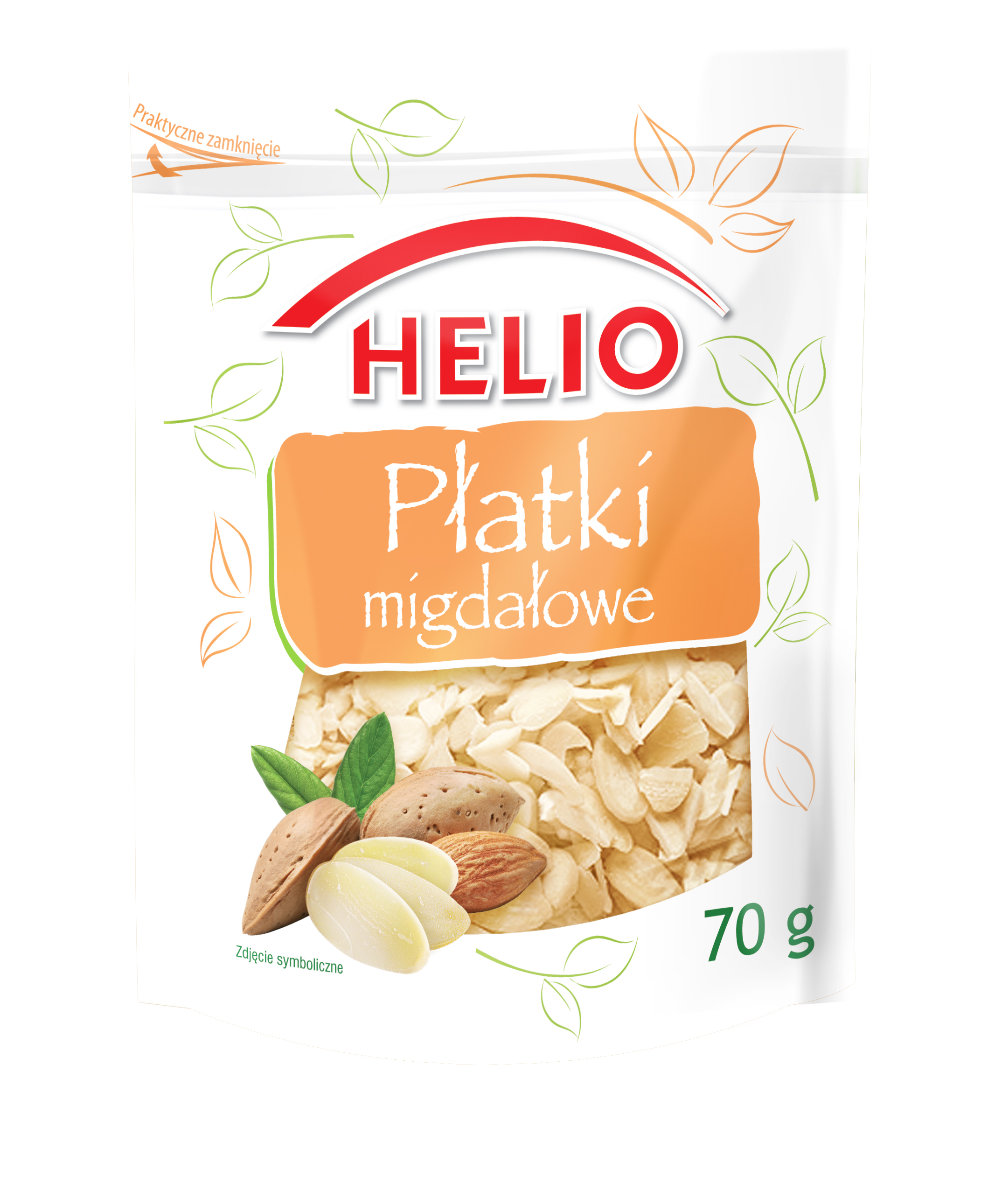 Płatki Migdałowe Helio 70G