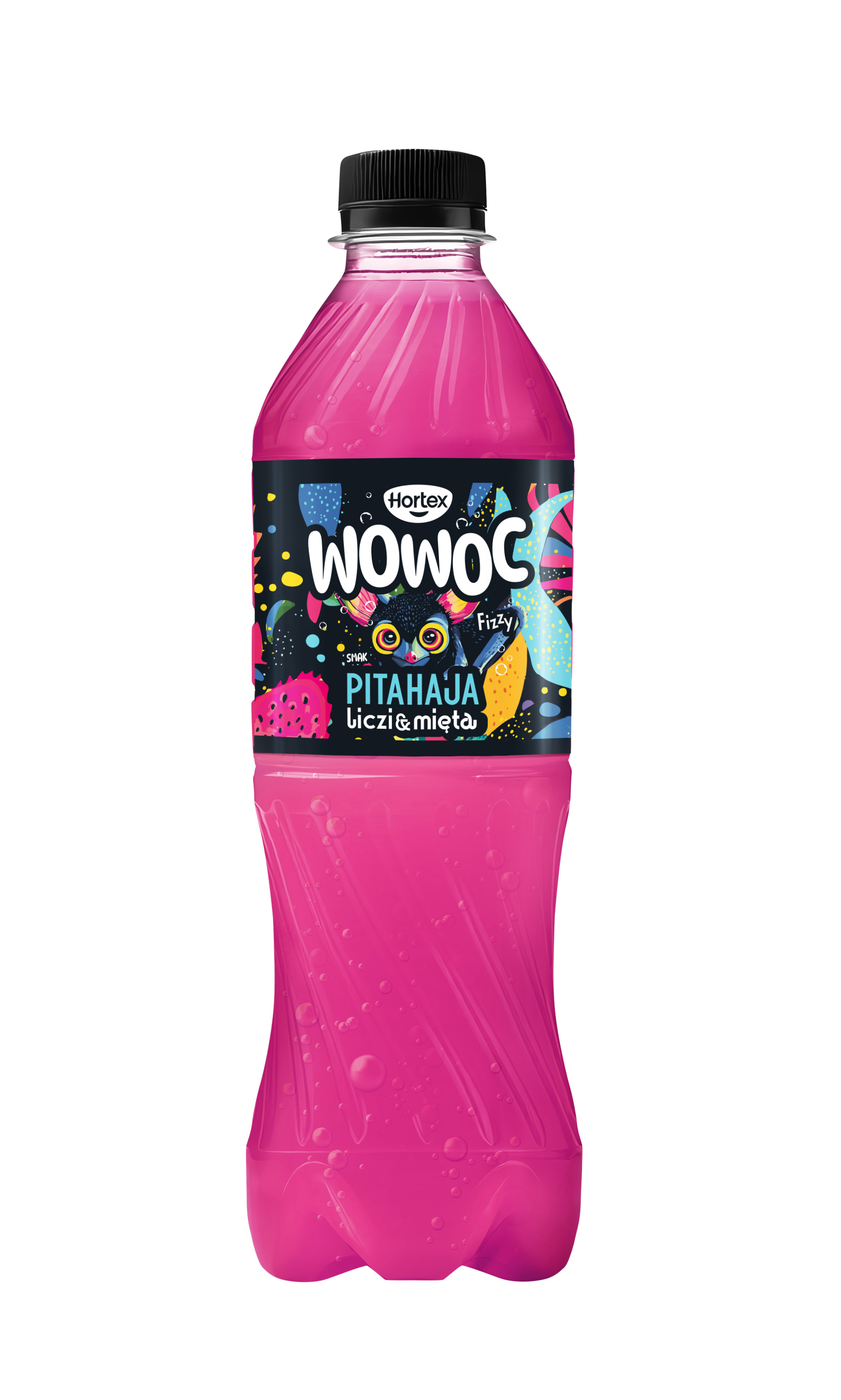 Hortex Wowoc Napój Gazowany Pitahaja, Liczi I Mięta Butelka 500Ml Kaucja