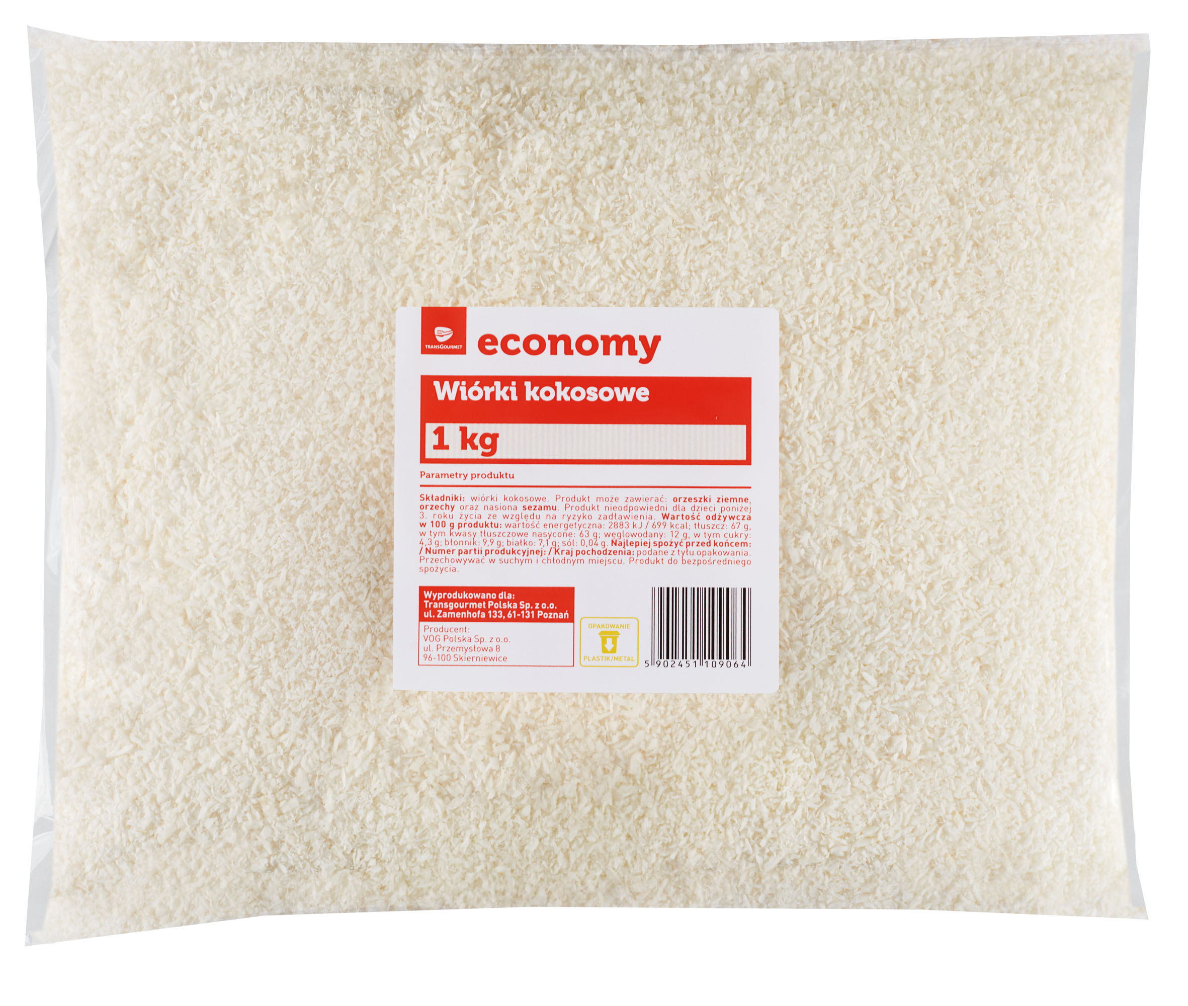 Tge Wiórki Kokosowe 1Kg