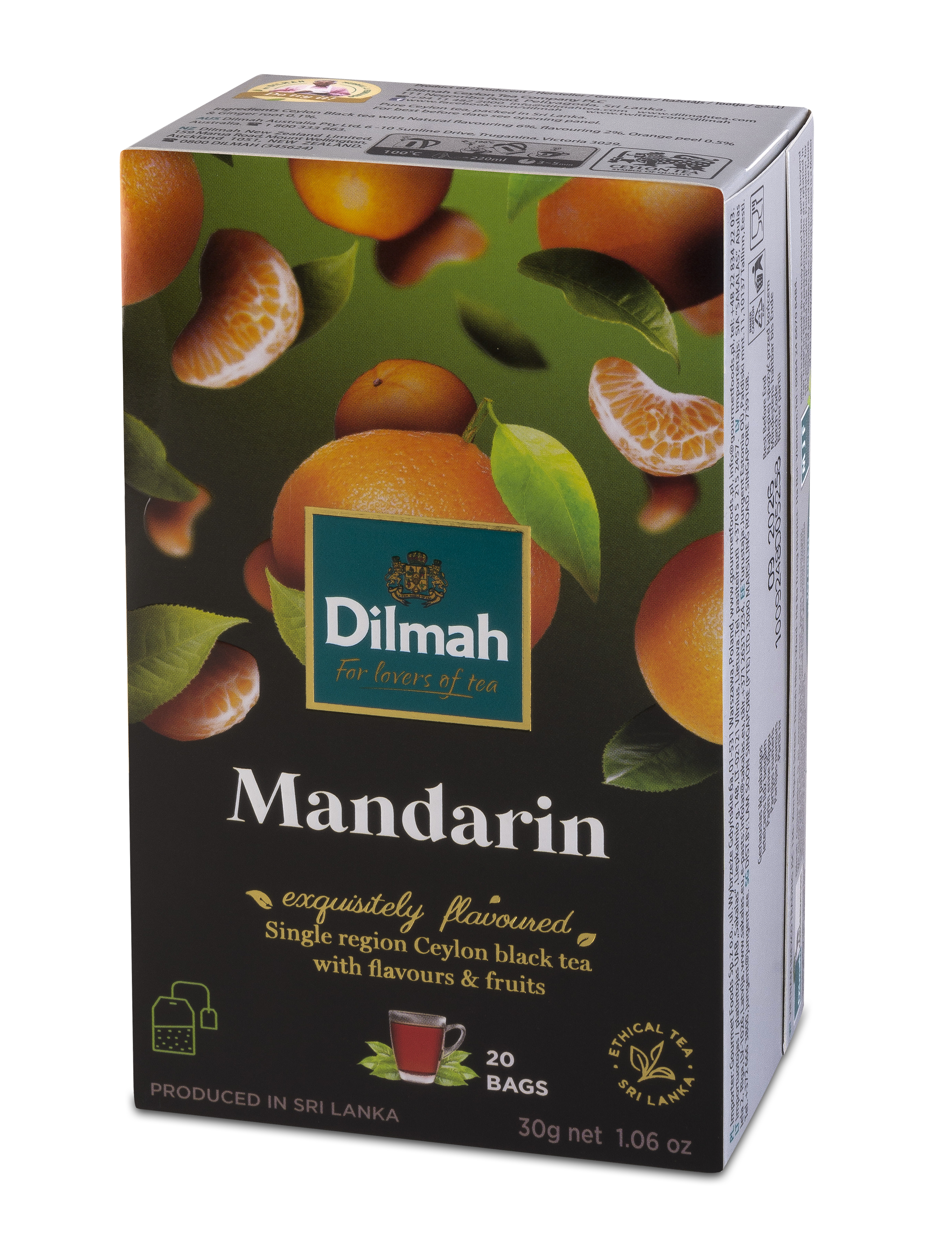 Dilmah Mandarin Flavoured Ceylon Black Tea 20X1,5 G