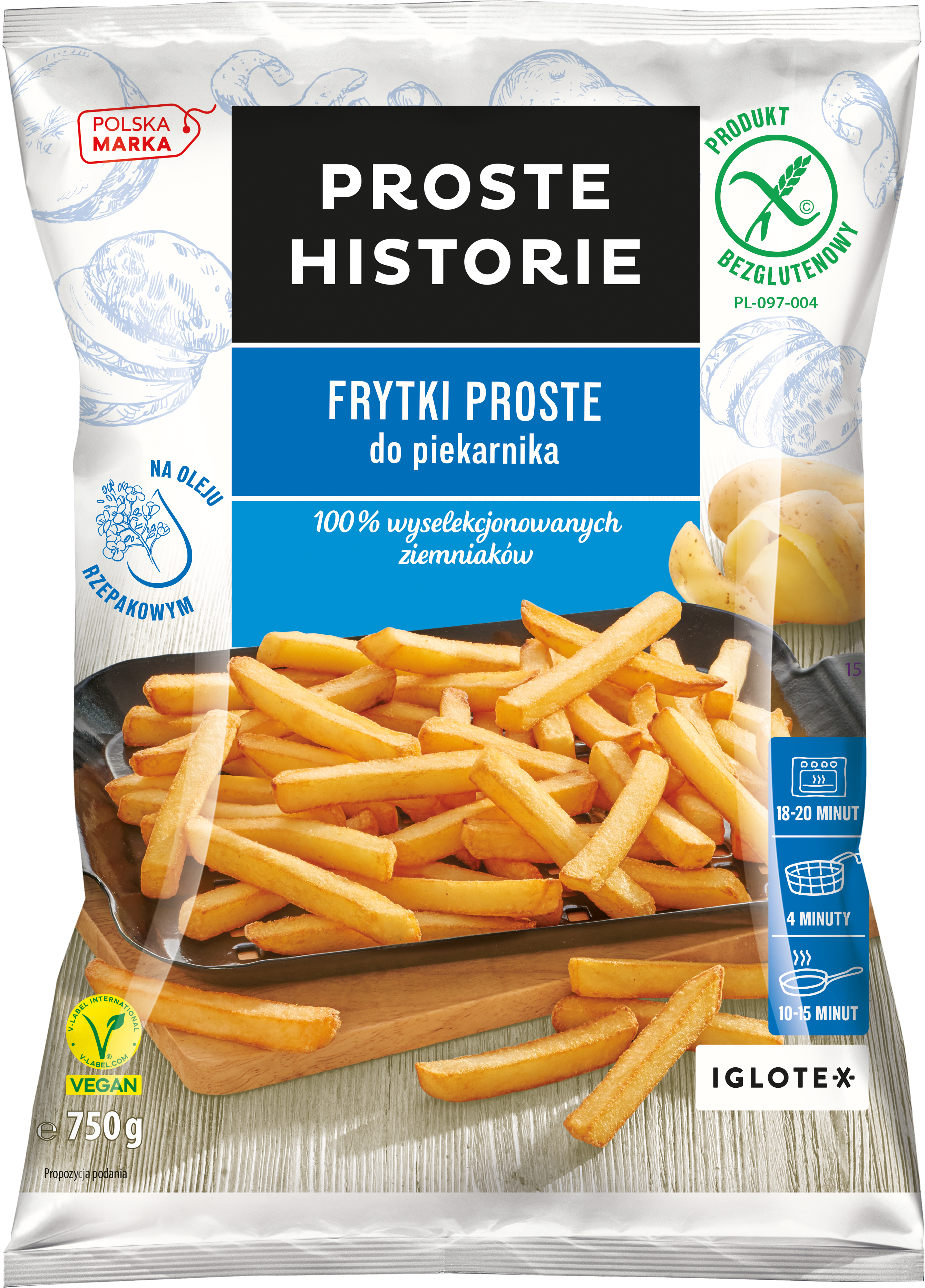 Proste Historie Frytki Proste Do Piekarnika 750G