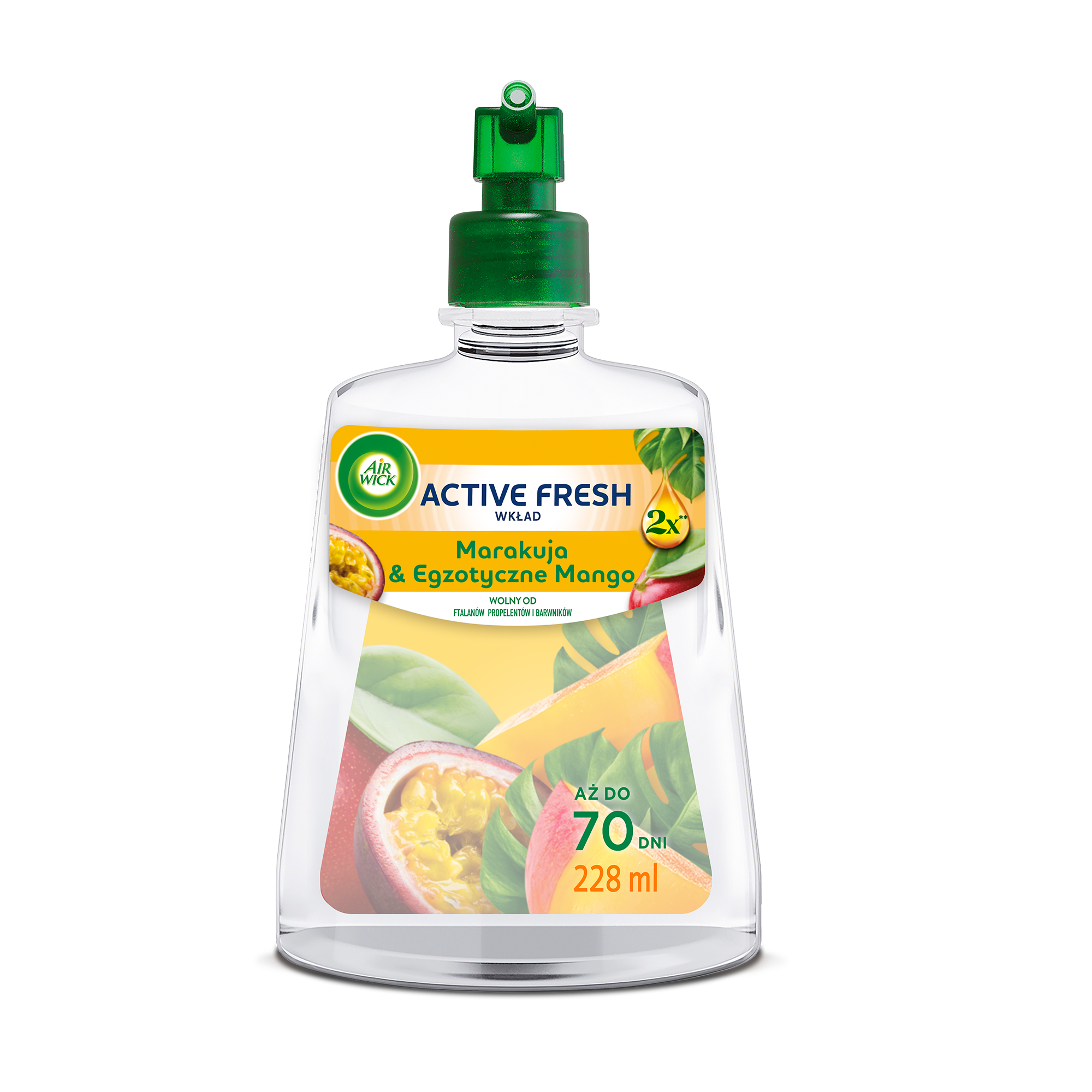 Air Wick Active Fresh Marakuja & Egzotyczne Mango/ Passion Fruit & Tropical Mango 228 Ml Wkład