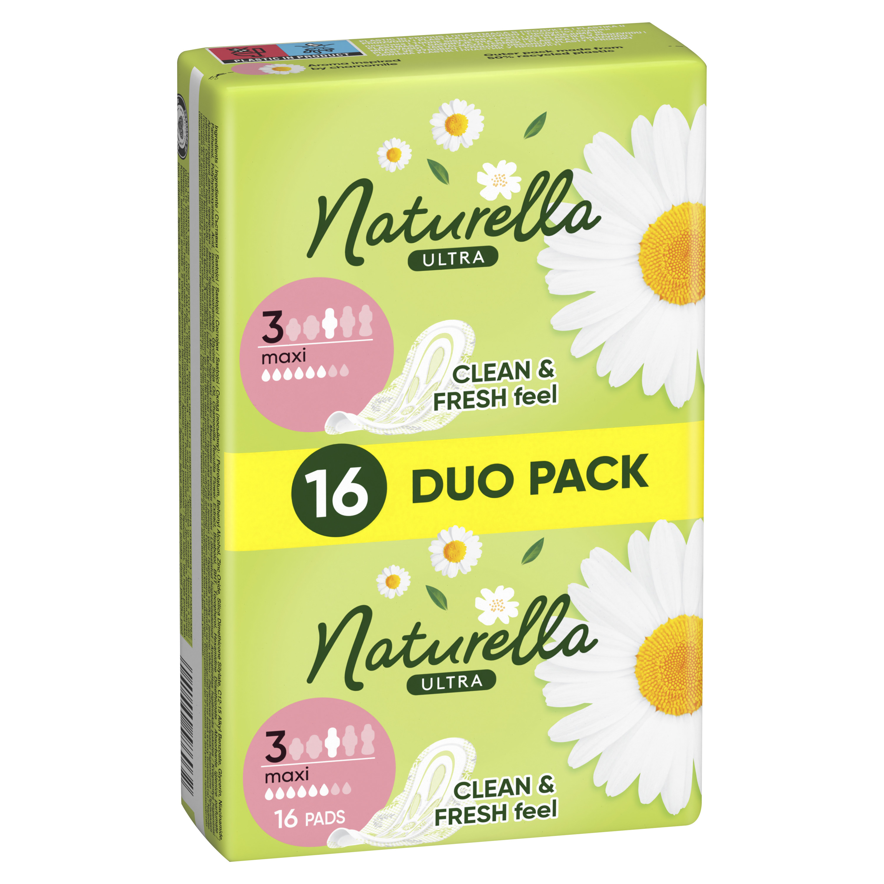 Naturella Ultra Maxi, Podpaski Ze Skrzydełkami, 16 Sztuk