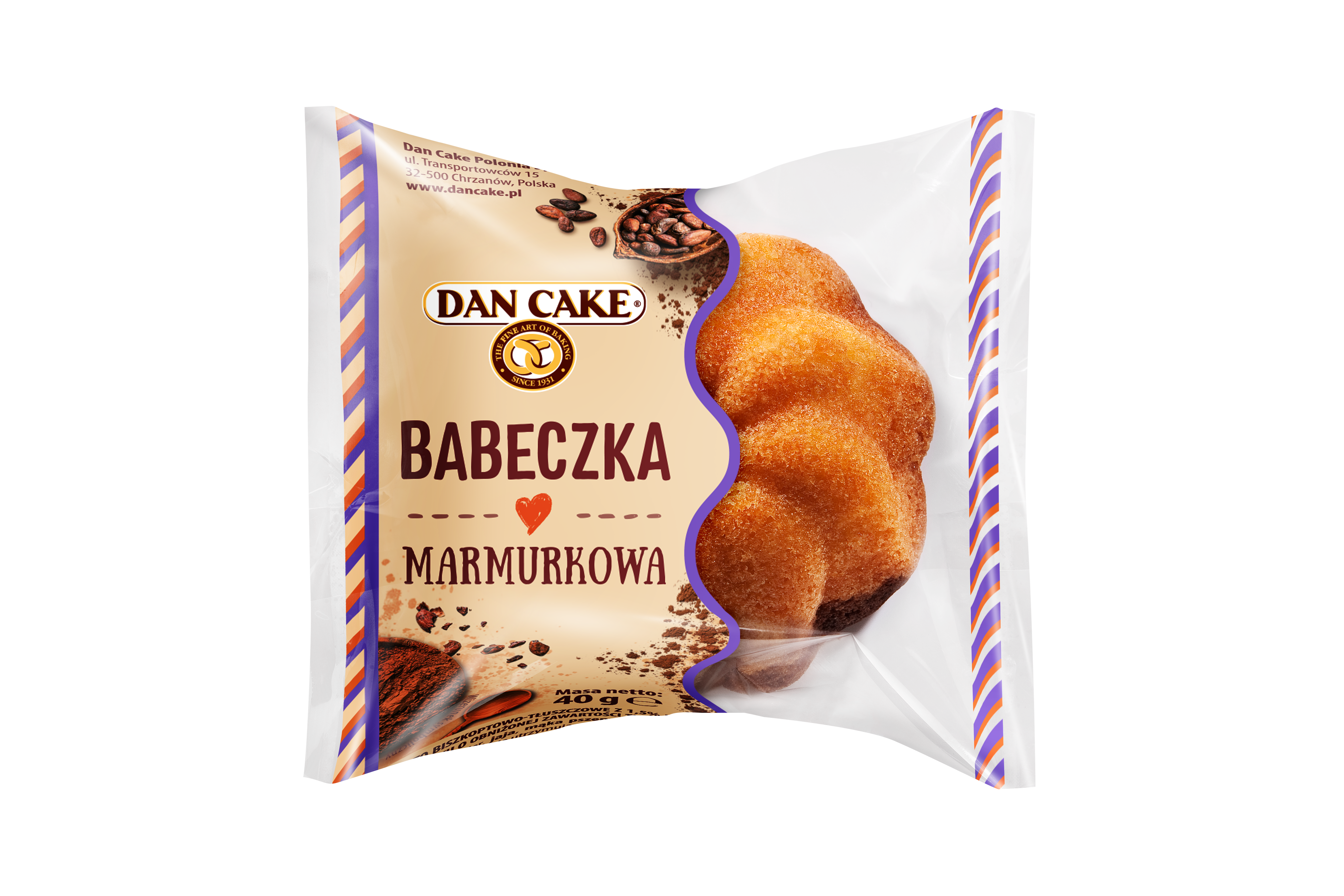 Dan Cake Mini Babeczka Marmurkowa 40G