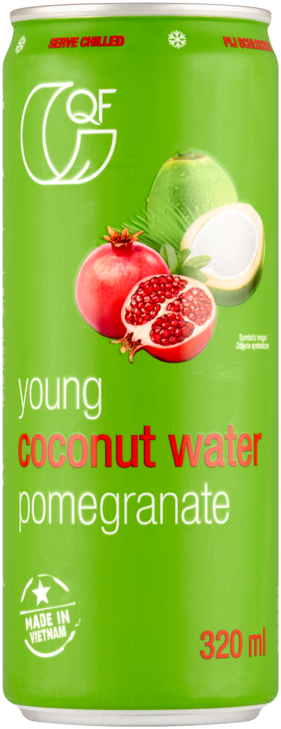 Kaucja Quality Food Woda Kokosowa Z Granatem 320Ml