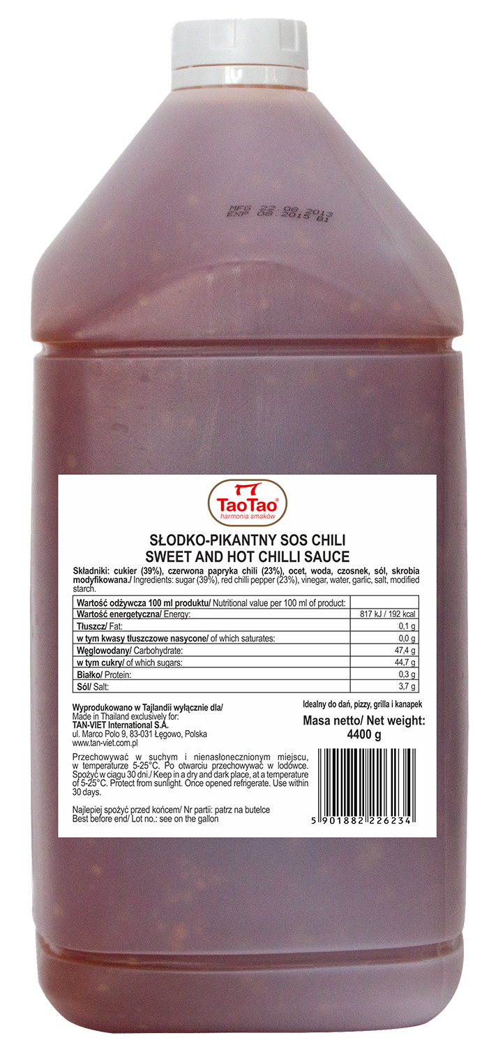 Tao Tao Sos Chili Słodko-Pikantny 4,4Kg