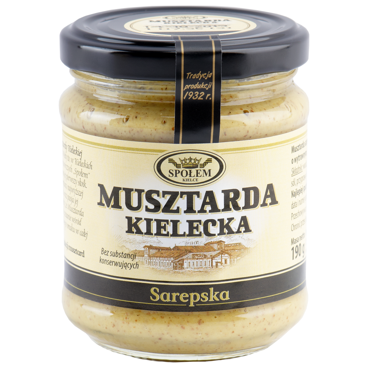 Musztarda Kielecka Sarepska Bez Substancji Konserwujących 190G