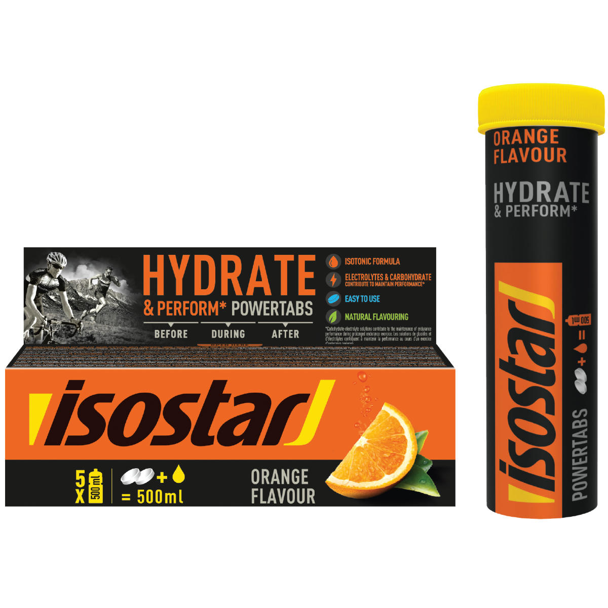 Isostar Tabletki Hydrate & Perform Powertabs Pomarańcza (10X12G)