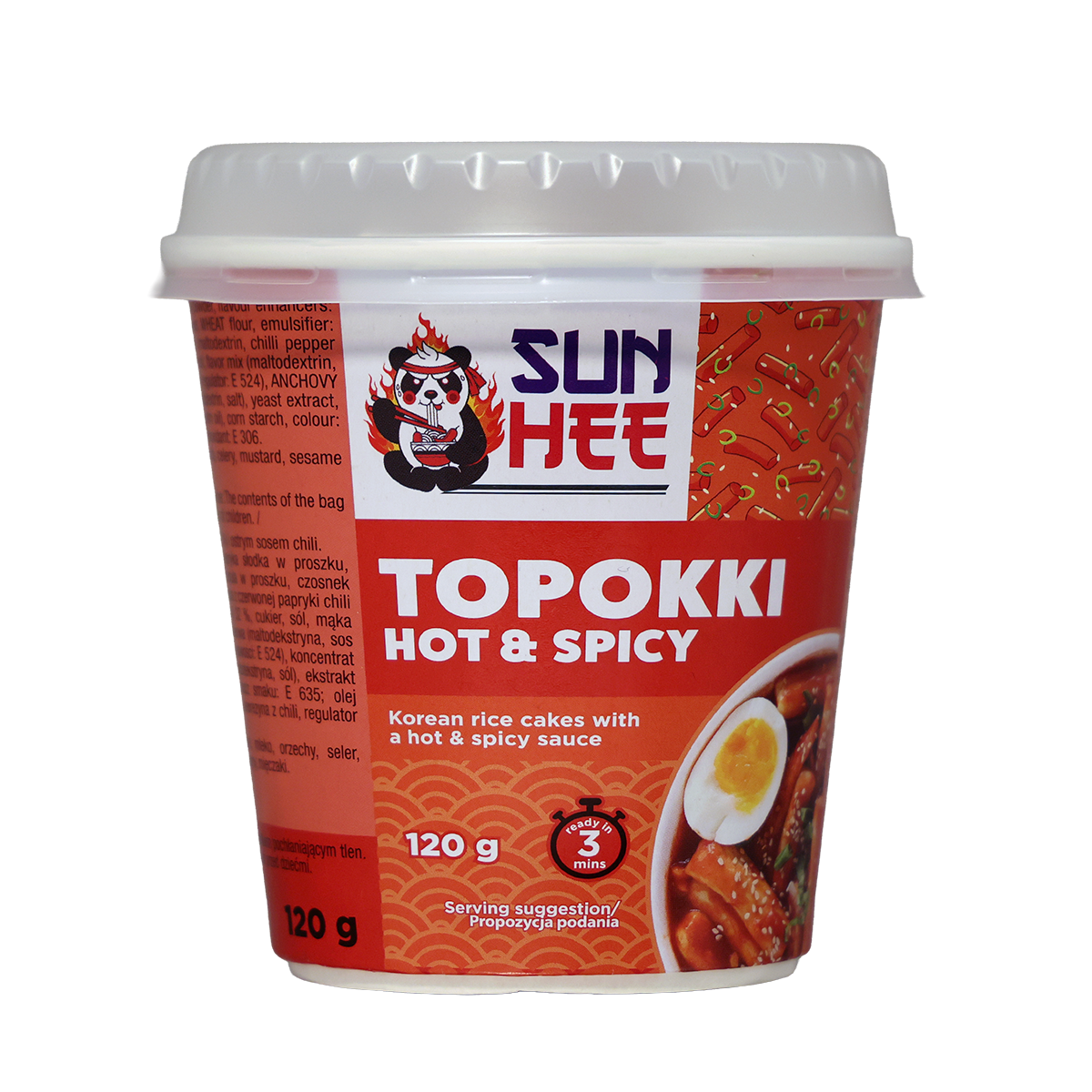 Sun Hee Danie Instant Topokki Hot& Spicy 120G