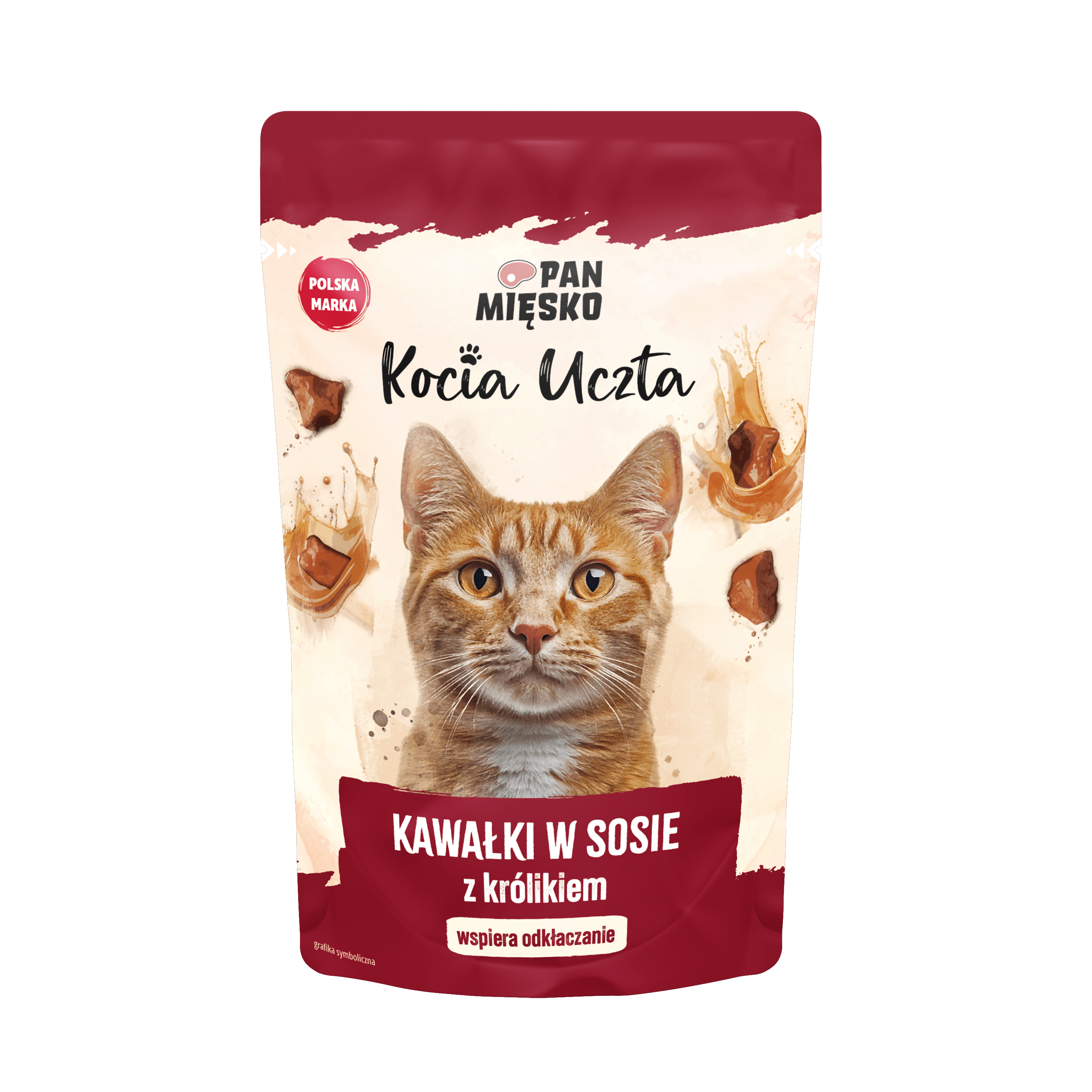 Pan Mięsko Kocia Uczta Kawałki W Sosie Z Królikiem 85G