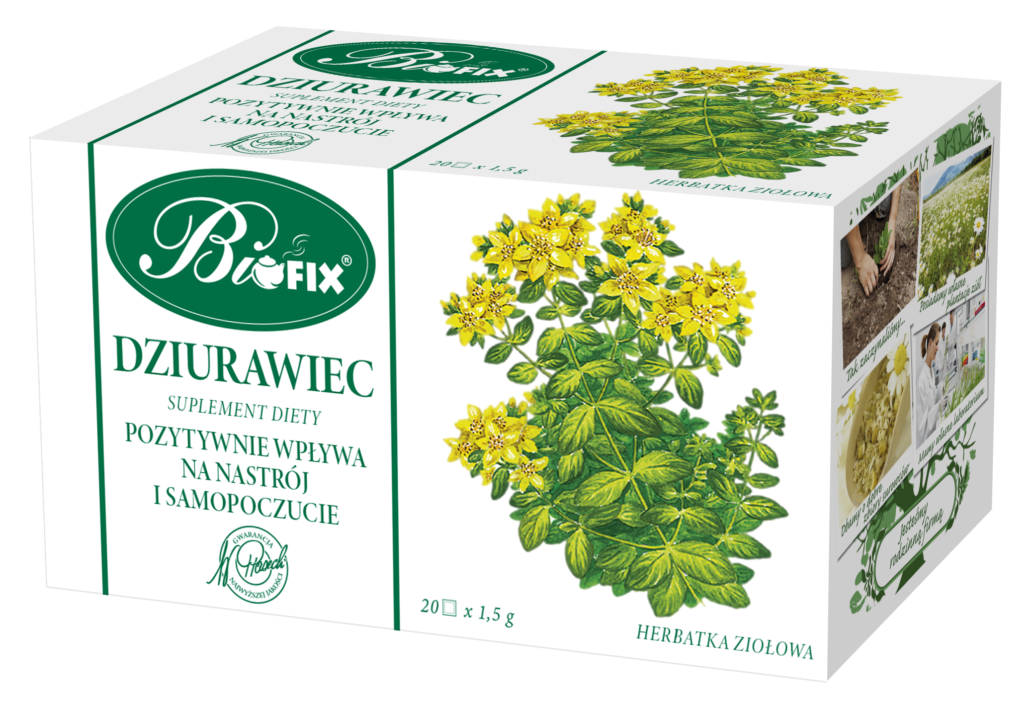 Bifix Dziurawiec Supl. Diety Herbatka Ziołowa Ekspresowa 20X1,5G