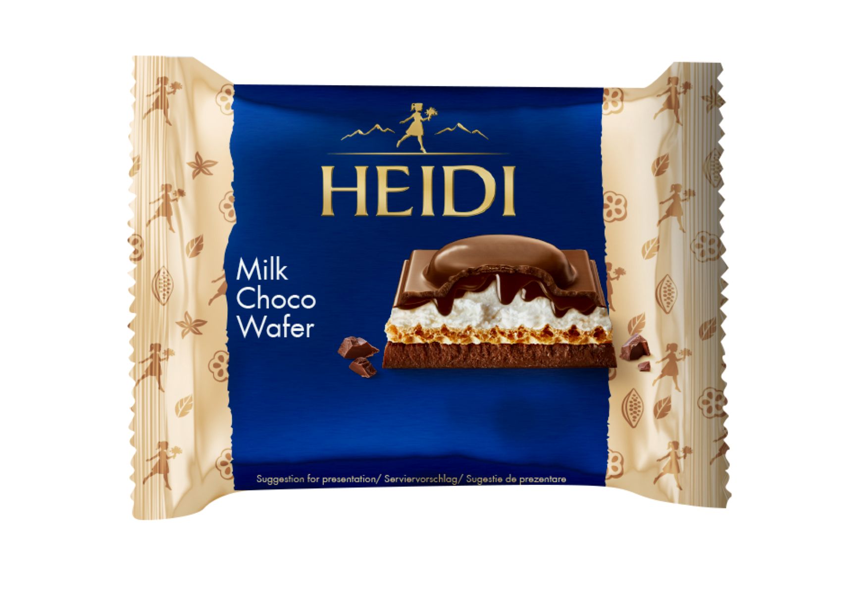 Heidi Milk Choco Wafer, 55G