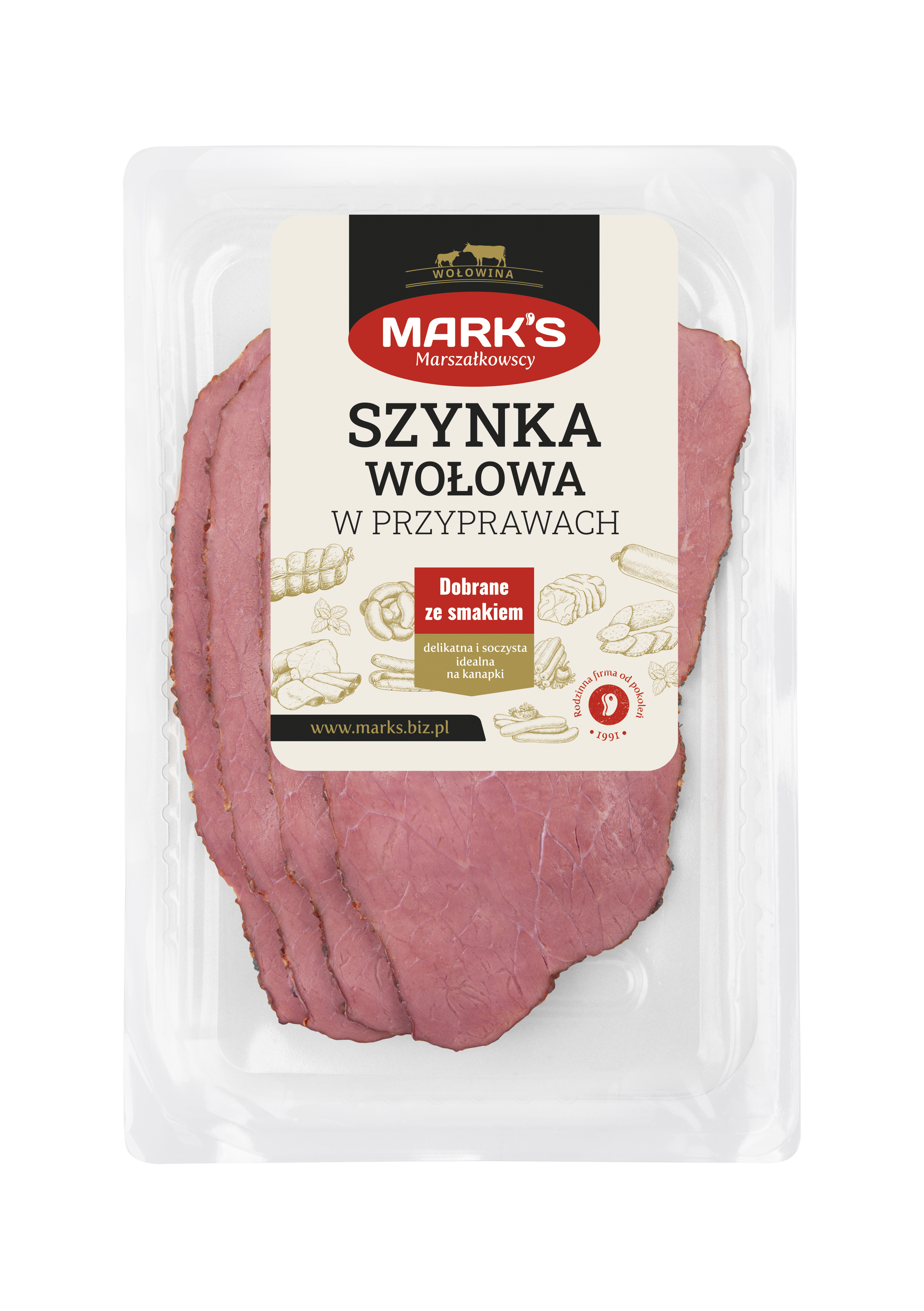 Mark'S Szynka Wołowa W Przyprawach Plastry 100 G