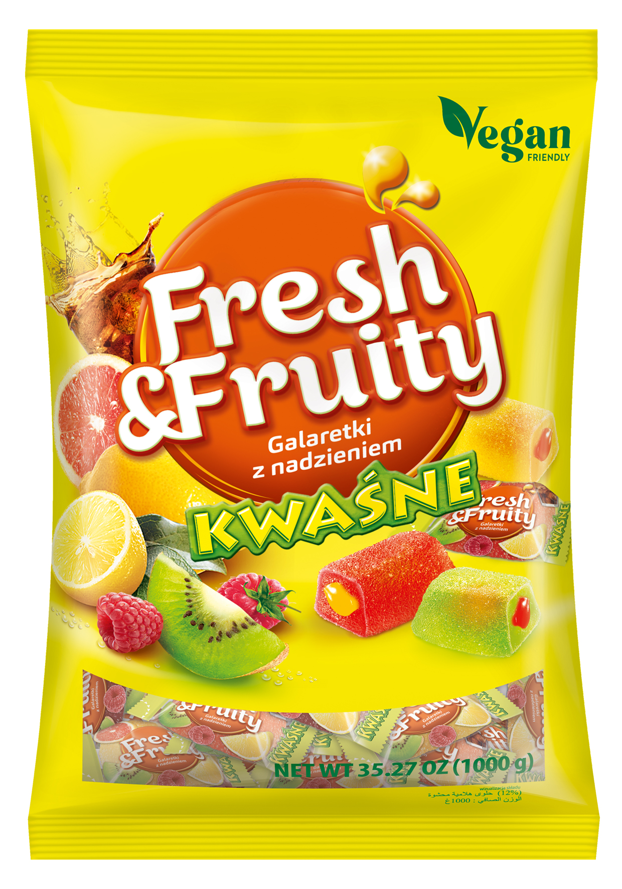 Wawel Galaretki Fresh & Fruity Kwaśne 1Kg