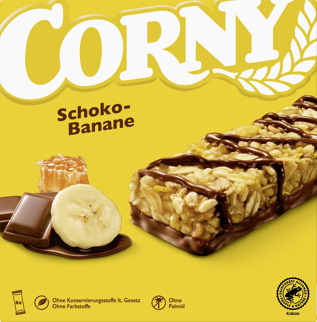 Corny Base Multipack O Smaku Czekoladowo-Bananowym 6X25G