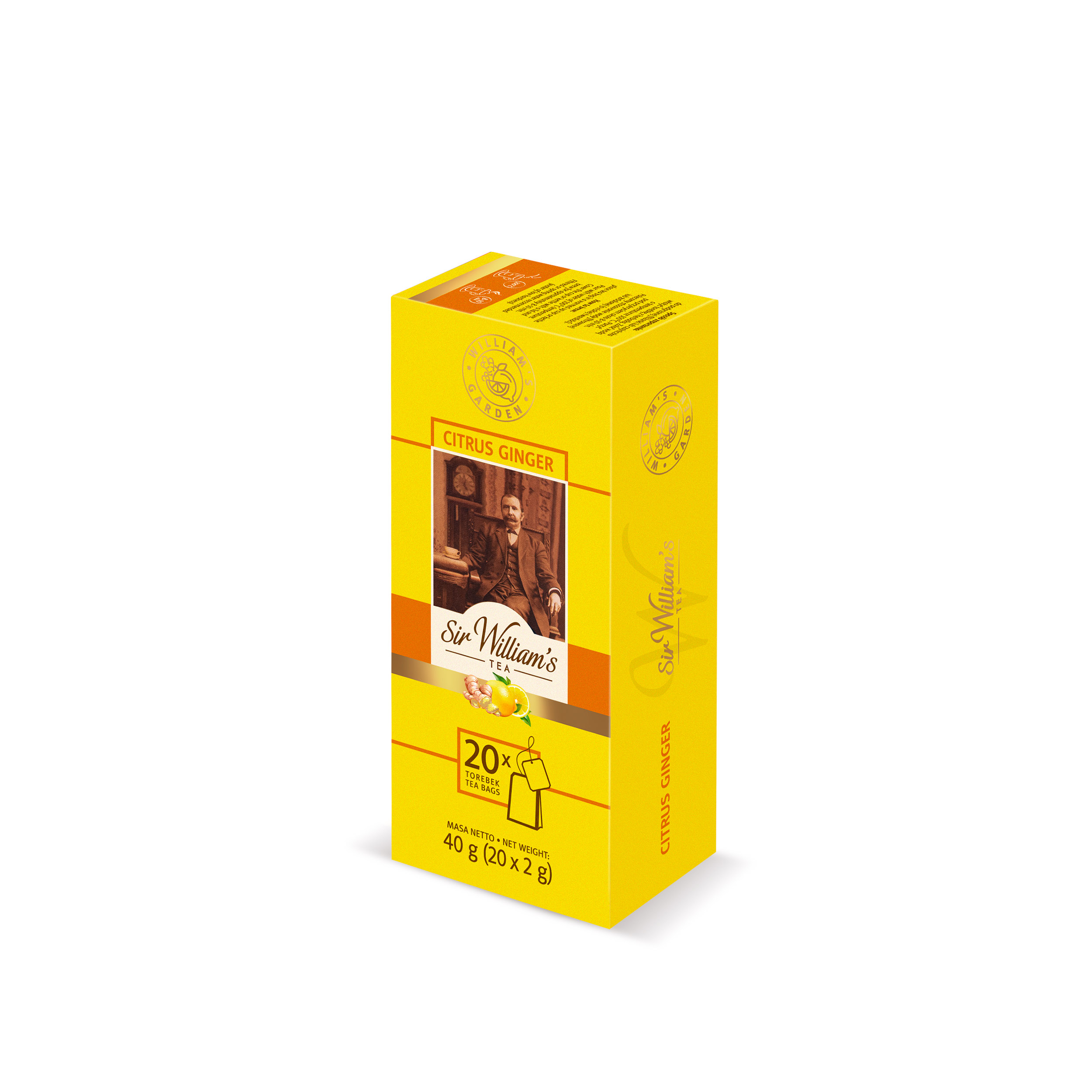 Herbata Sir William'S Tea Citrus Ginger 20 Szt.X2G