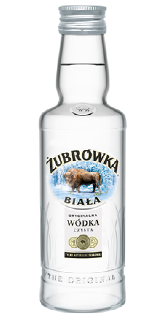 Wódka Żubrówka Biała 40% 50 Ml