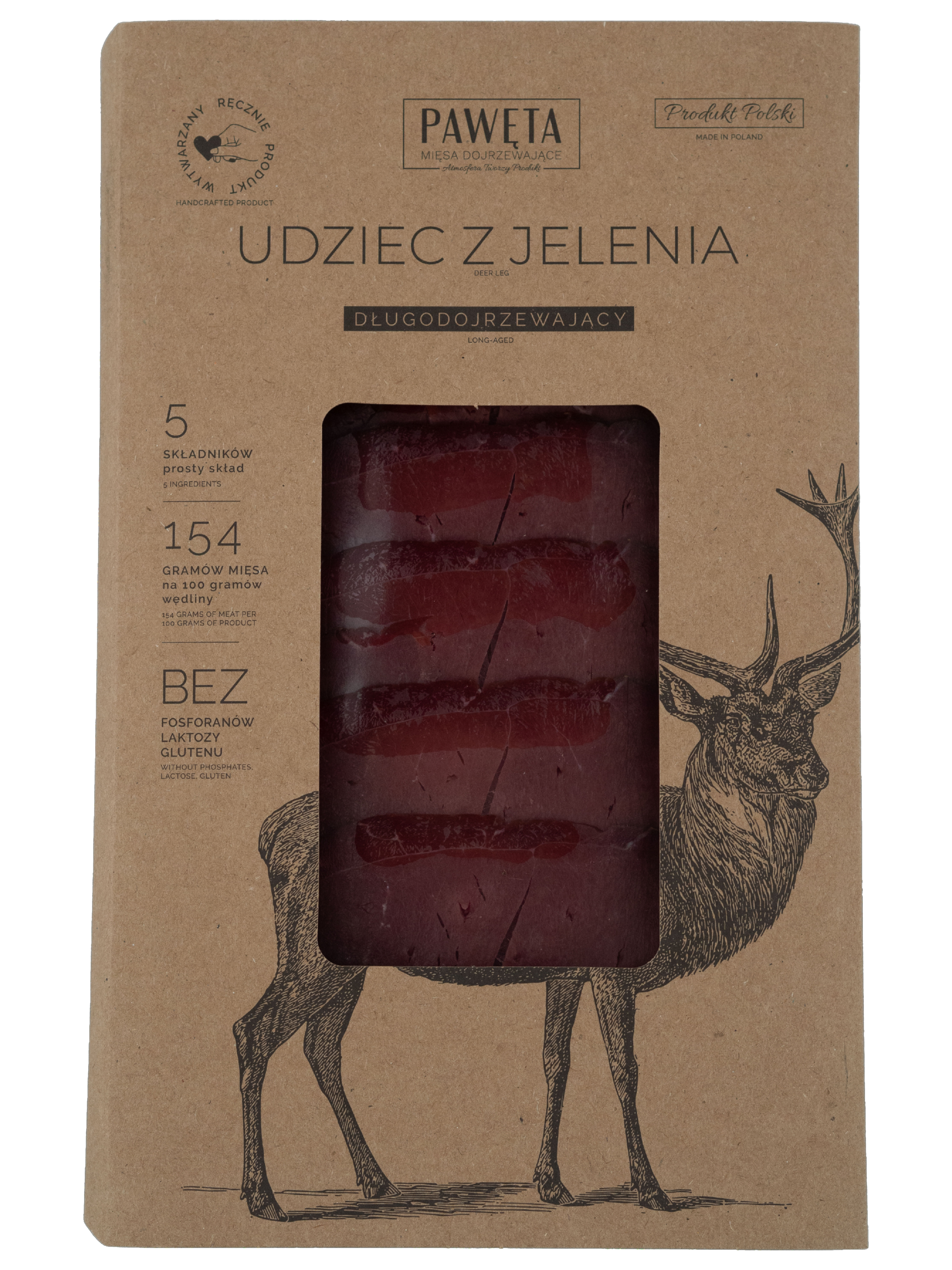 Pawęta Udziec Z Jelenia Dojrzewający Plastry 65 G