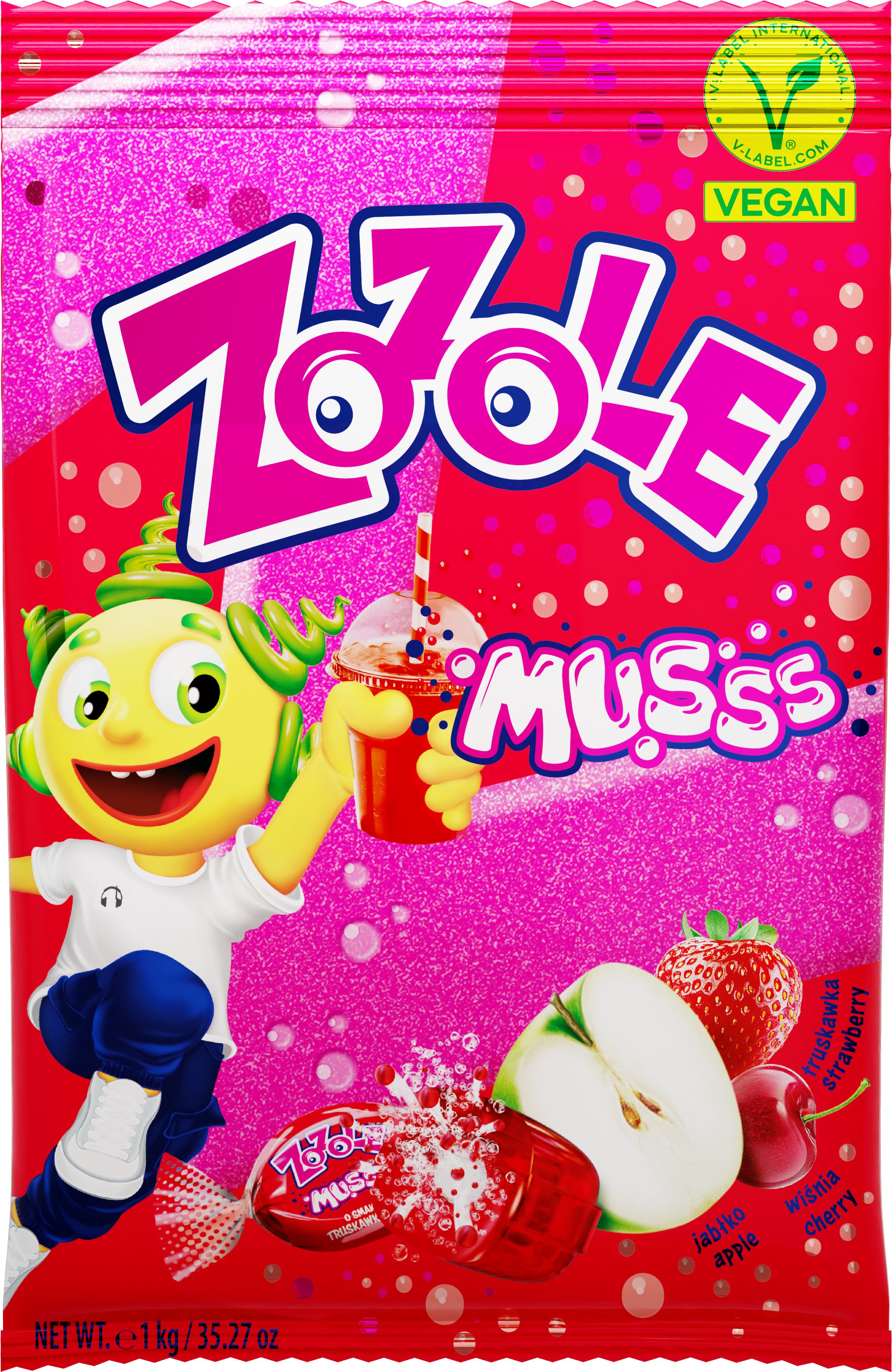 Zozole Apple&Cherry&Strawberry 1Kg