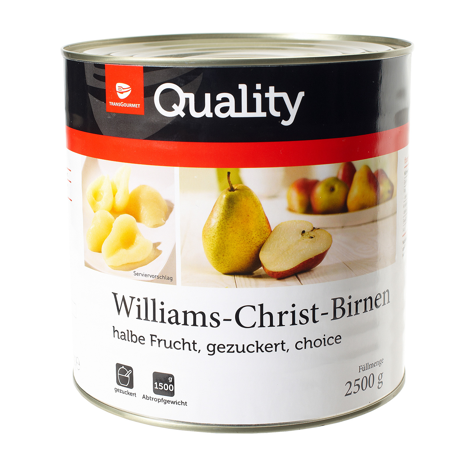 Tgq Gruszki Williams Połówki Owoców W Syropie 2650Ml 2500G