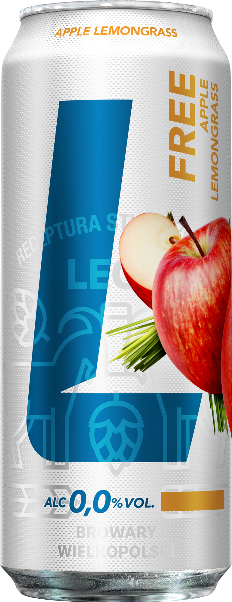 Piwo Lech Free Apple Lemongrass 0,0% Puszka 500Ml Kaucja