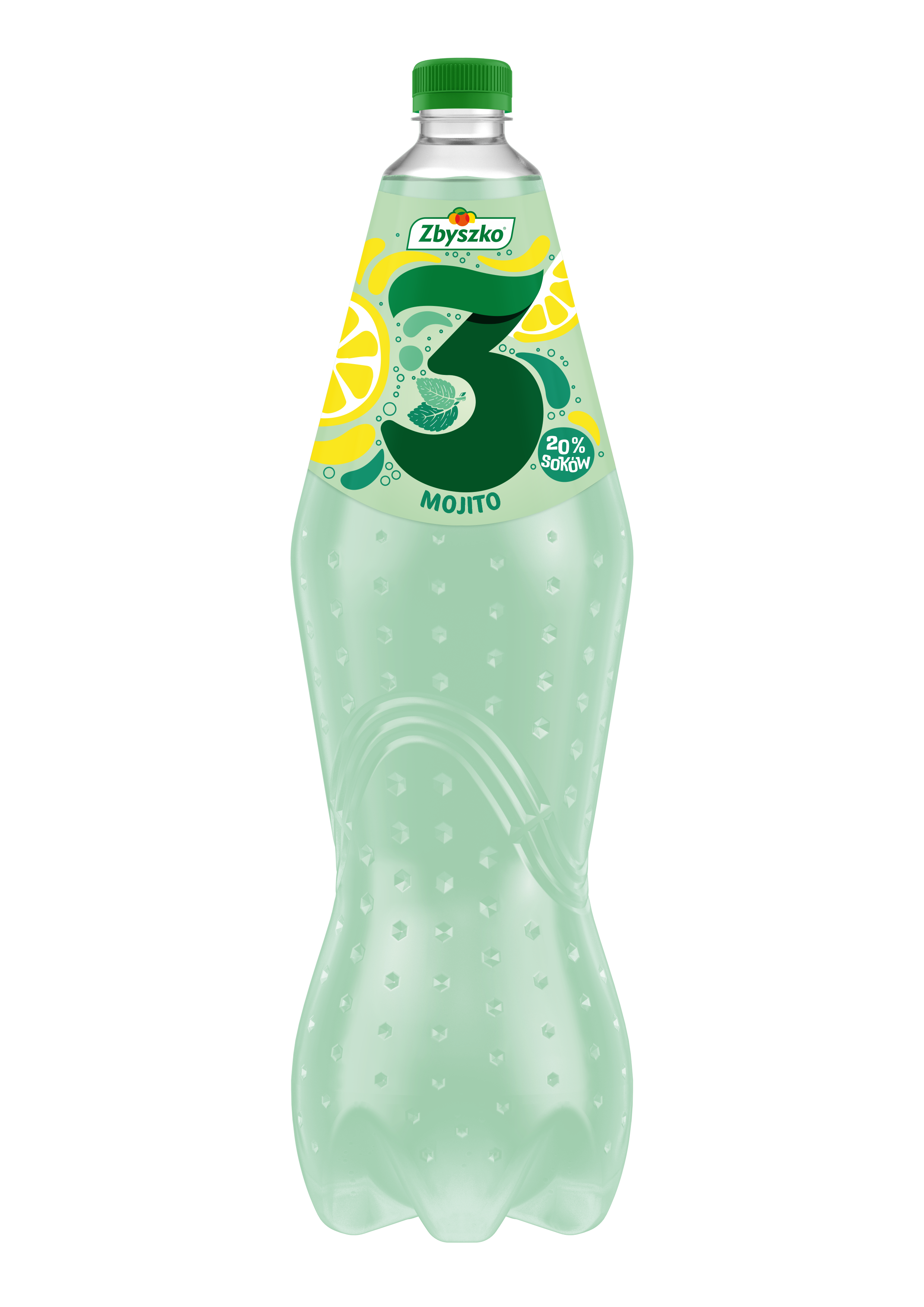 Zbyszko 3 Owoce Mojito 1,75L Gazowany ( Kaucja )